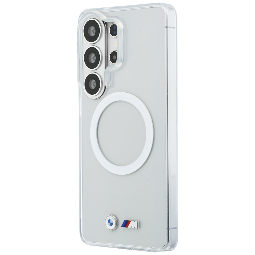 BMW IML Stødsikkert Metal Logo MagSafe-etui til Samsung Galaxy S26 Ultra - Transparent