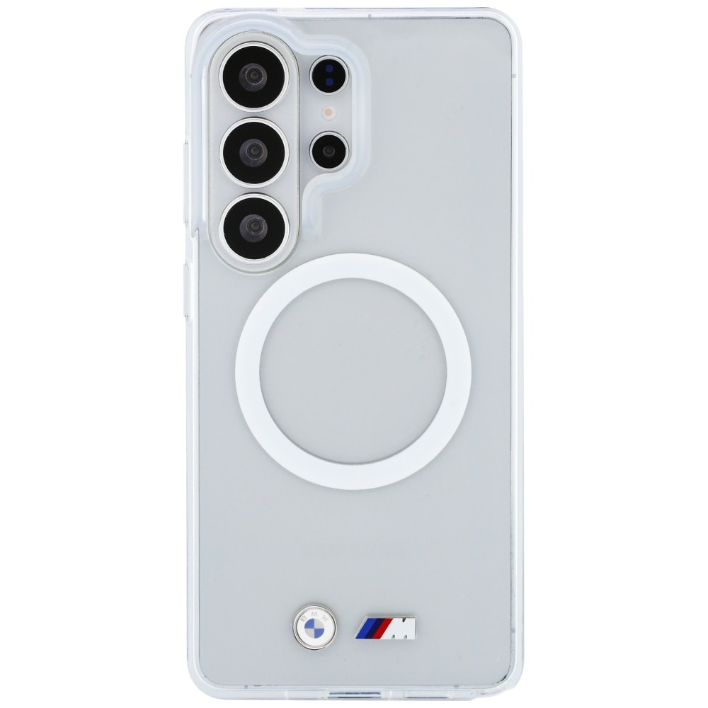 BMW IML Stødsikkert Metal Logo MagSafe-etui til Samsung Galaxy S26 Ultra - Transparent