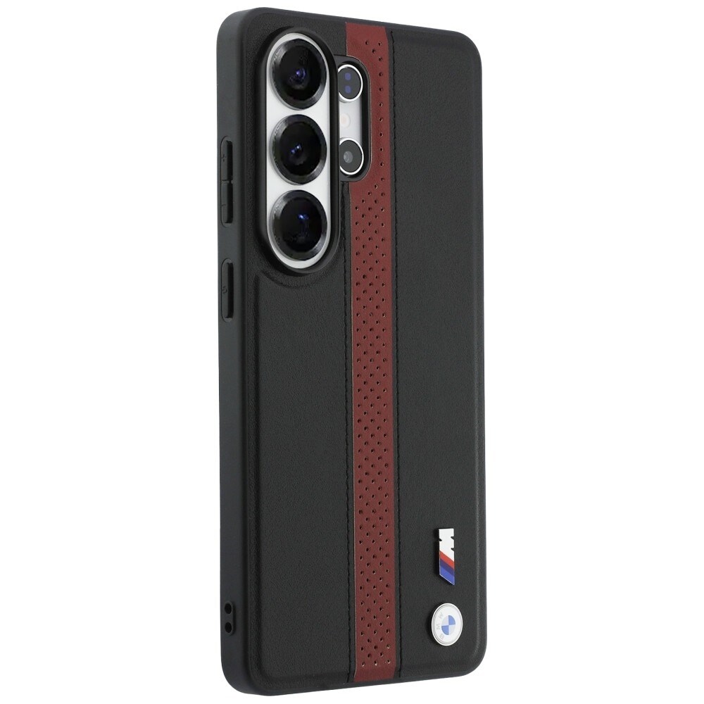 BMW Perforeret MagSafe-etui med stribet logo til Samsung Galaxy S26 Ultra - Rød