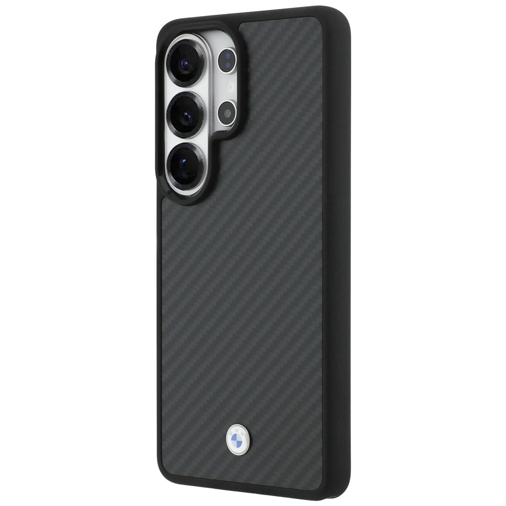 BMW Sign Magnetic Carbon Fiber MagSafe-etui til Samsung Galaxy S26 Ultra - Sort