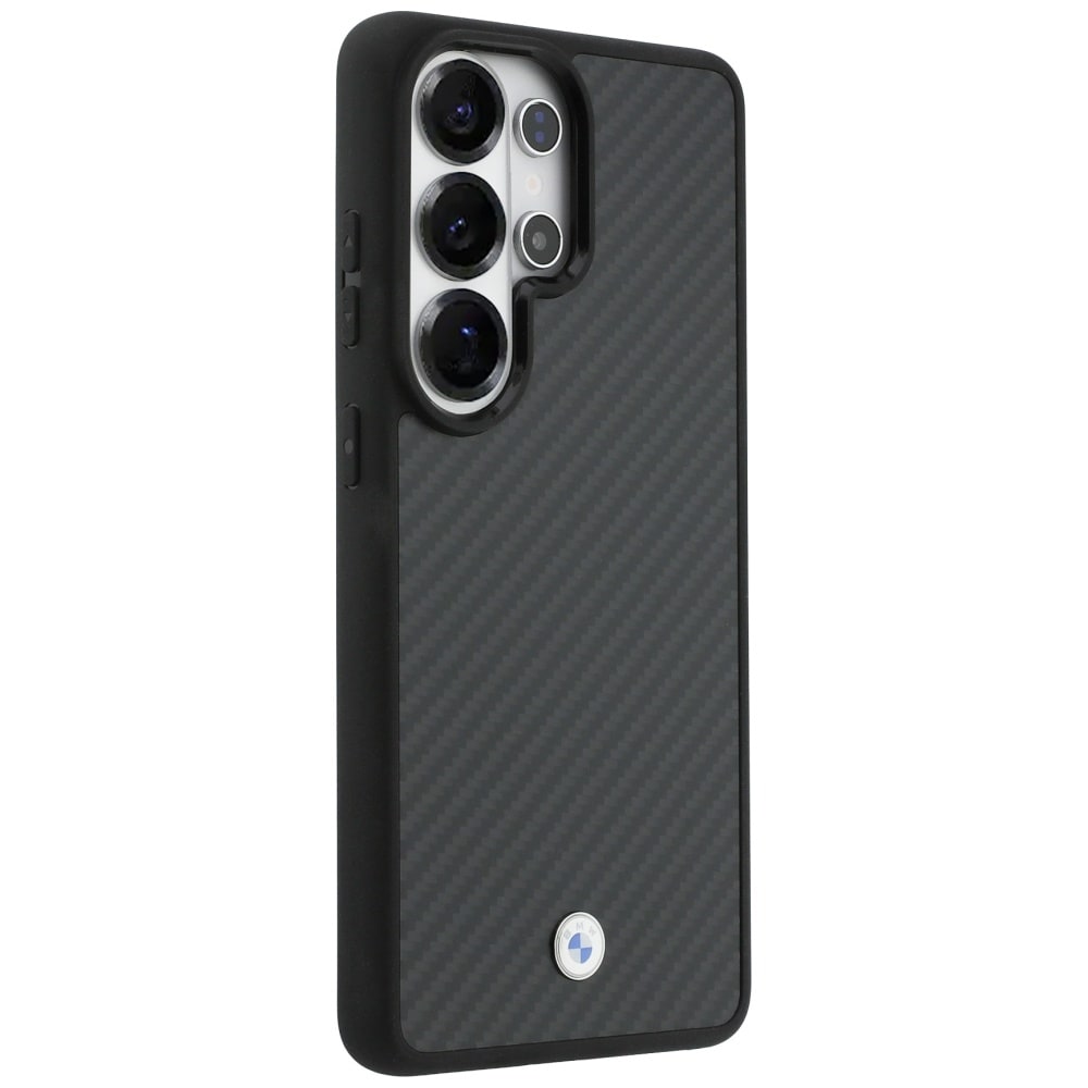 BMW Sign Magnetic Carbon Fiber MagSafe-etui til Samsung Galaxy S26 Ultra - Sort