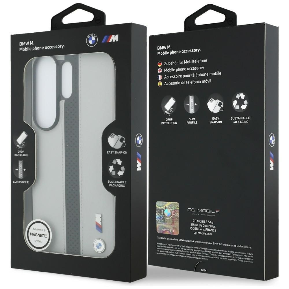 BMW Perforeret MagSafe-etui med stribet logo til Samsung Galaxy S26 Ultra - grå
