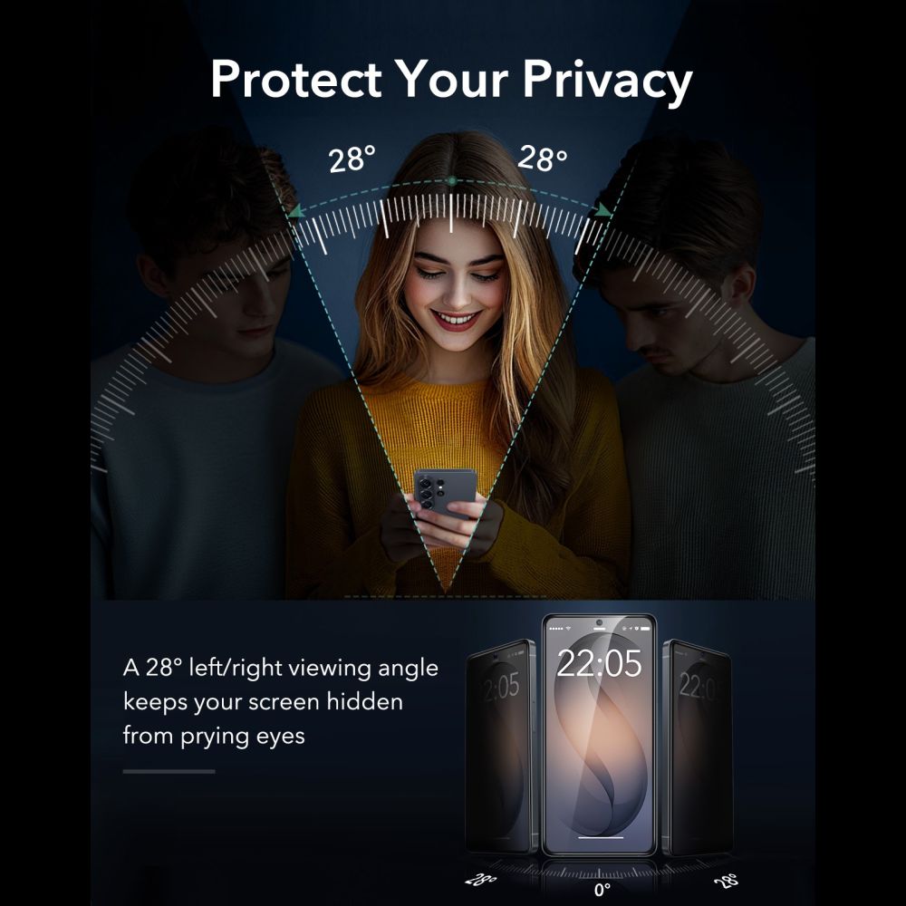 ESR UltraFit Armorite Privacy hærdet glas til Samsung Galaxy S26 Ultra