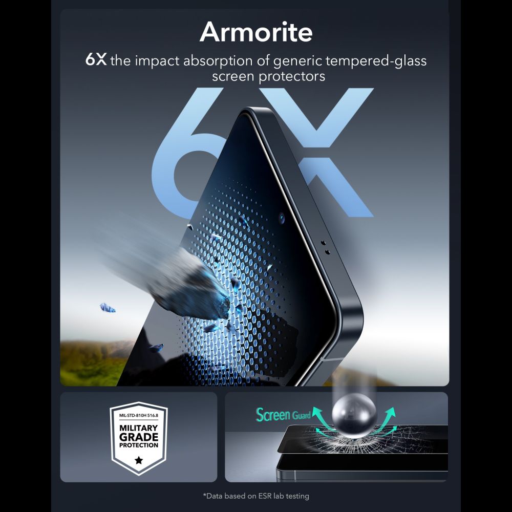 ESR UltraFit Armorite Privacy hærdet glas til Samsung Galaxy S26 Ultra