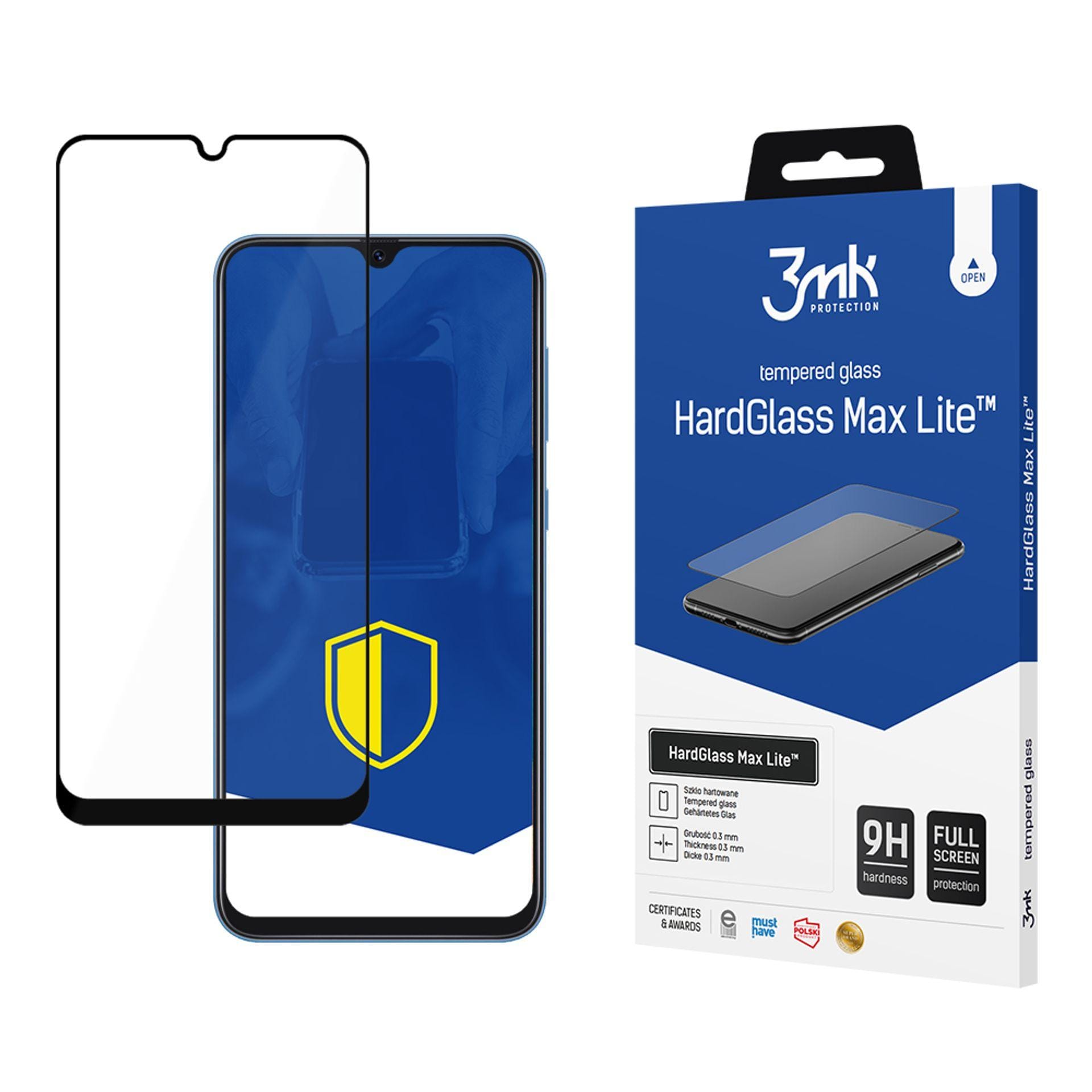 3mk HardGlass Max Lite sort hærdet glas til Samsung Galaxy A30