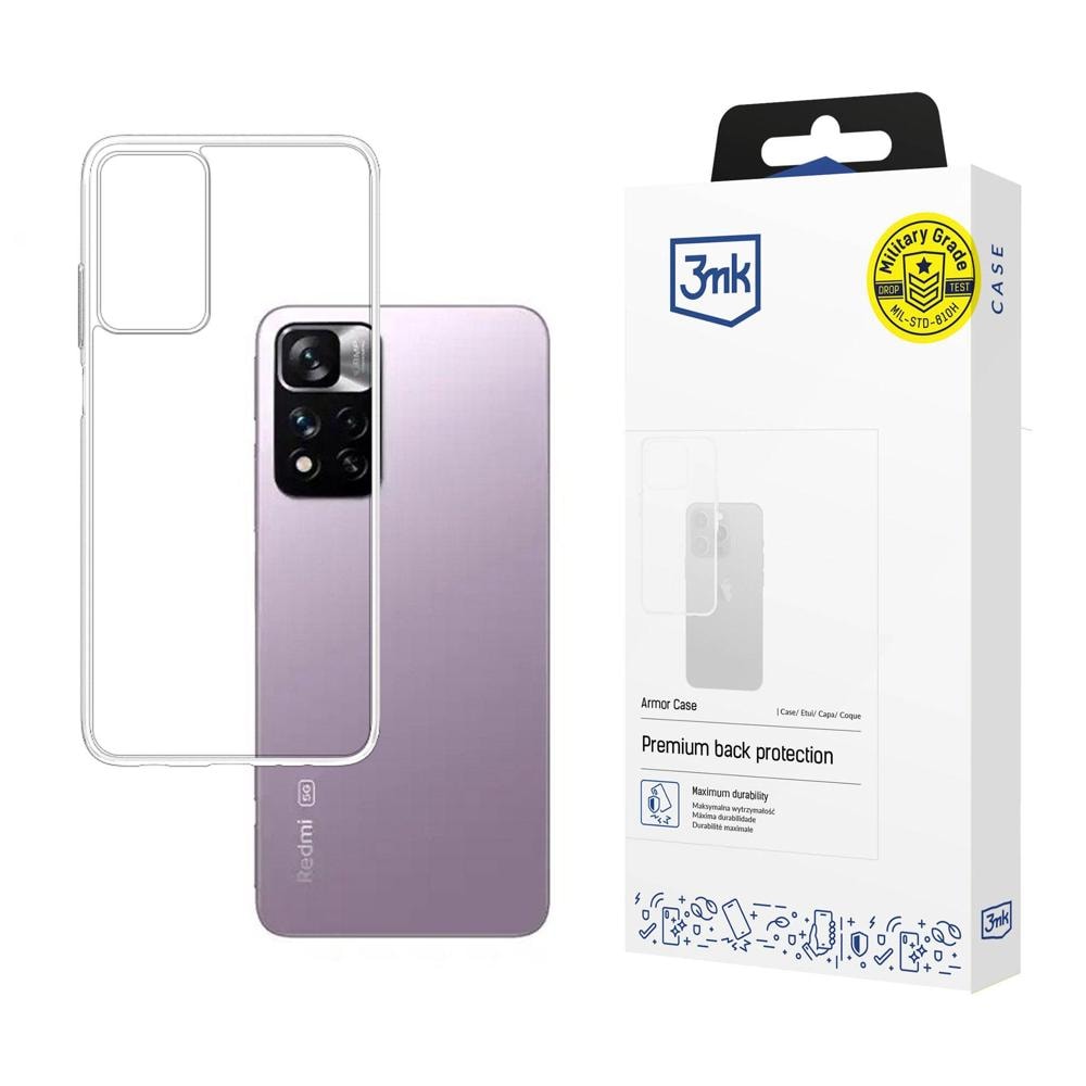 3mk Panseretui til Xiaomi Redmi Note 11 5G - Transparent