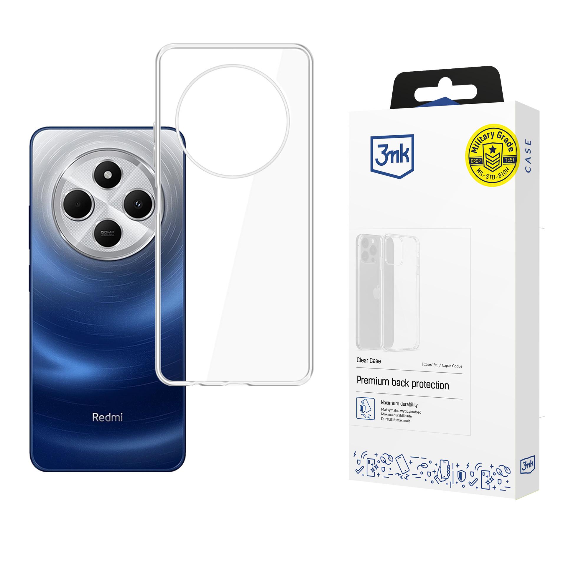 3mk Klar taske til Xiaomi Redmi A3 Pro - gennemsigtig