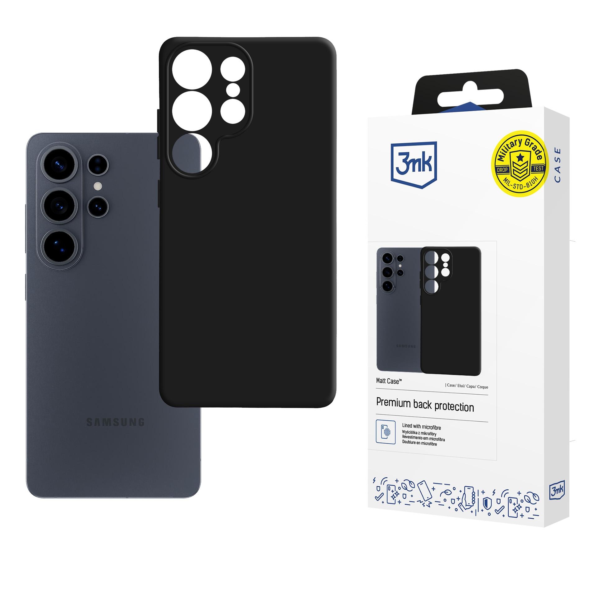 3mk Mat etui til Samsung Galaxy S26 Ultra - mat sort