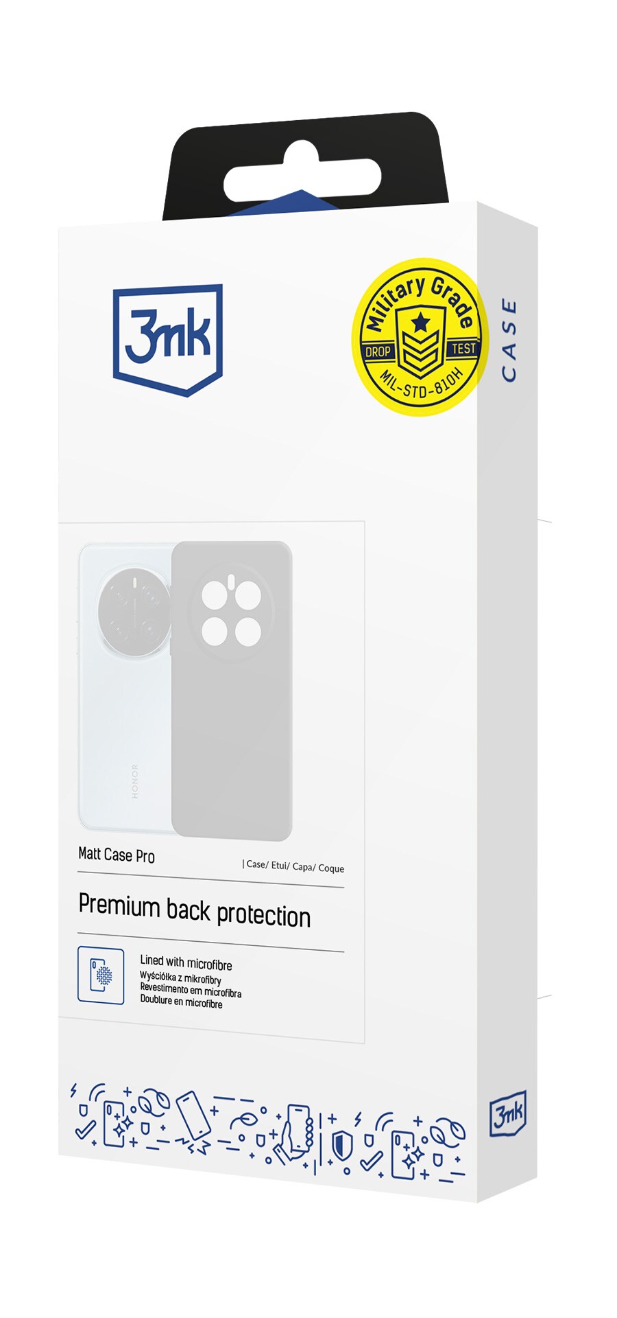 3mk Matt Case Pro-etui til Xiaomi Redmi 15 4G / 15 5G - Sort