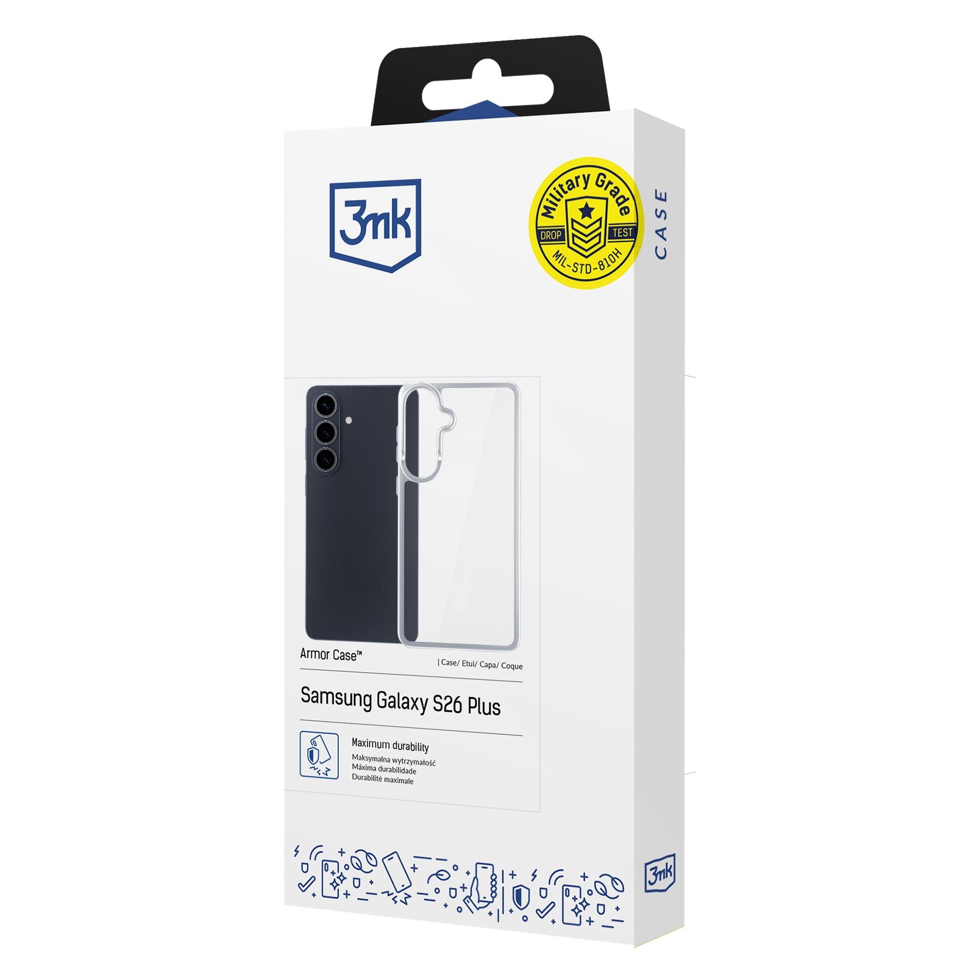 3mk Panseretui til Samsung Galaxy S26+ - transparent