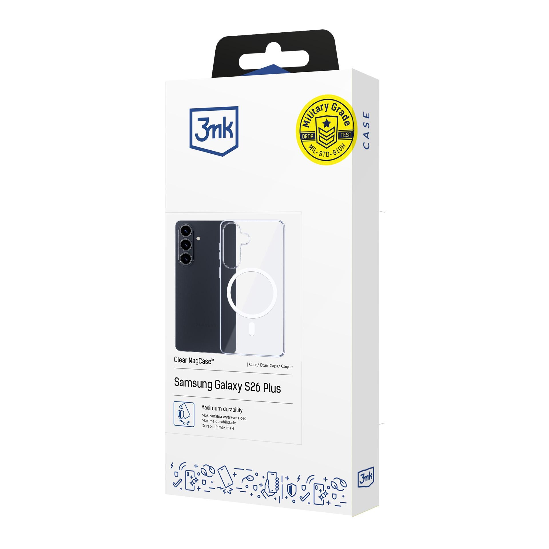 3mk Klar MagCase til Samsung Galaxy S26 Pro - gennemsigtig