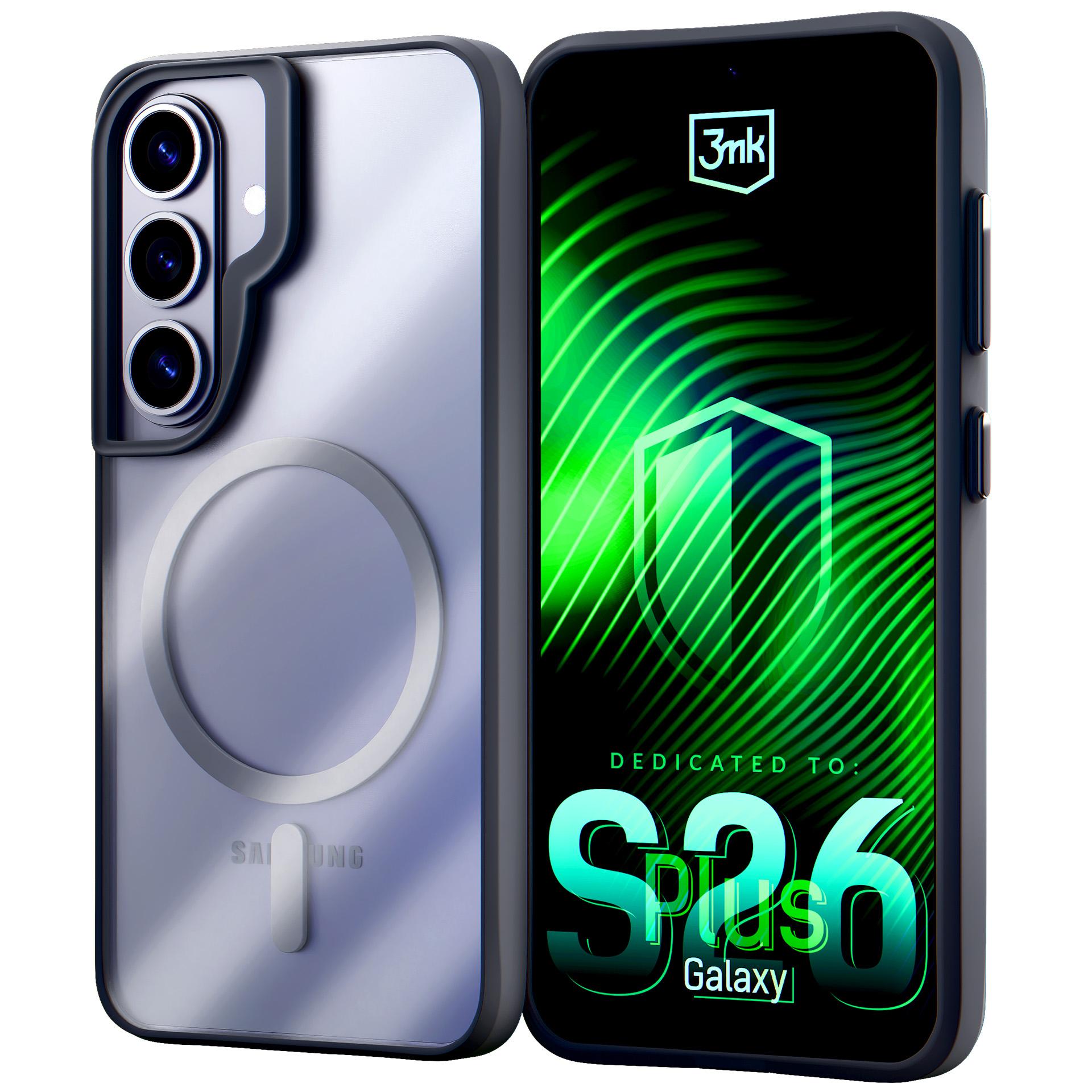 3mk Satin Armor MagCase til Samsung Galaxy S26+ - Sort