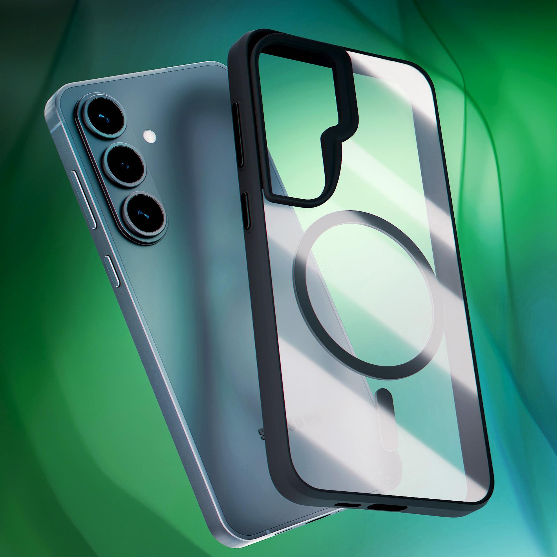 3mk Satin Armor MagCase til Samsung Galaxy S26 - Gennemsigtig sort