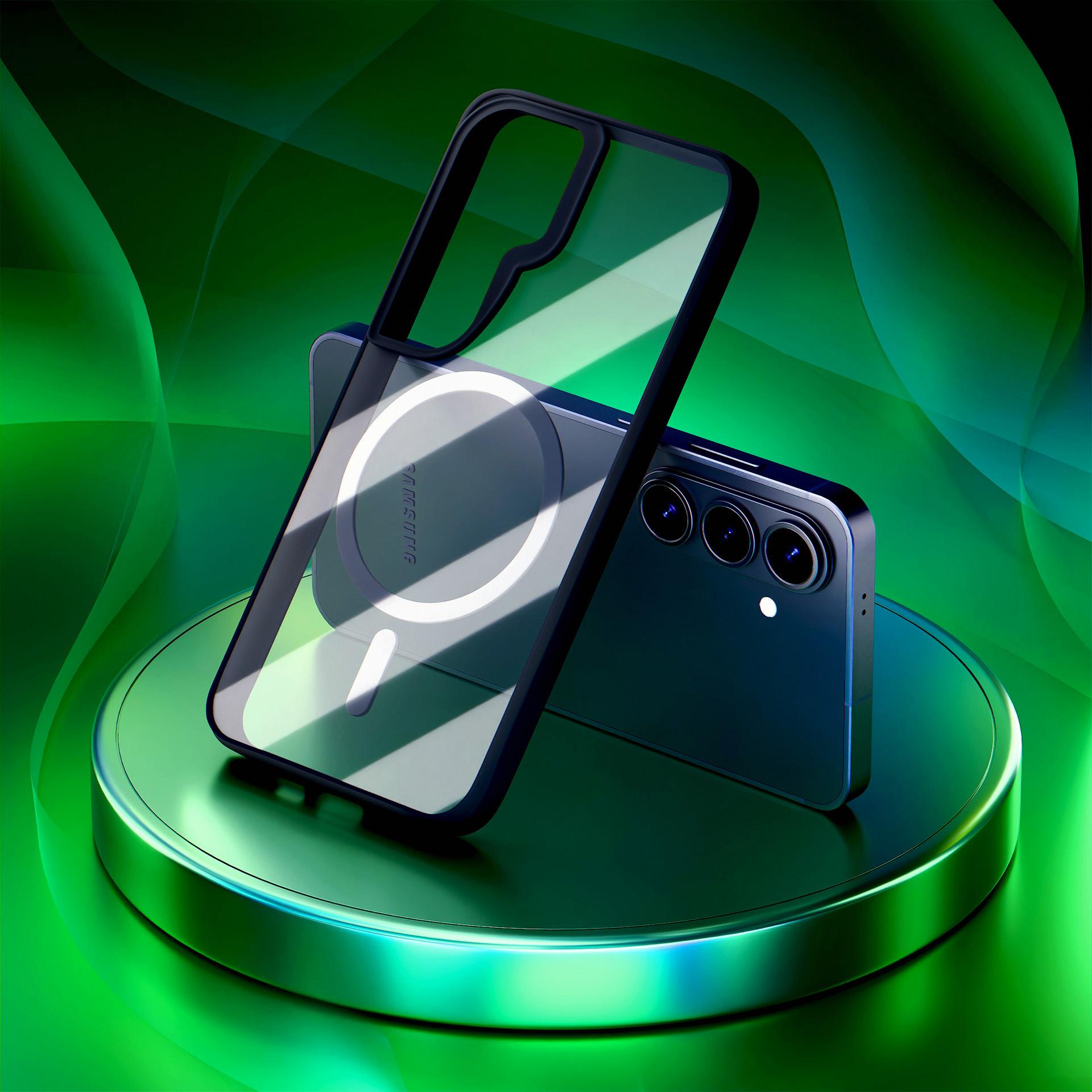 3mk Satin Armor MagCase til Samsung Galaxy S26 - Gennemsigtig sort