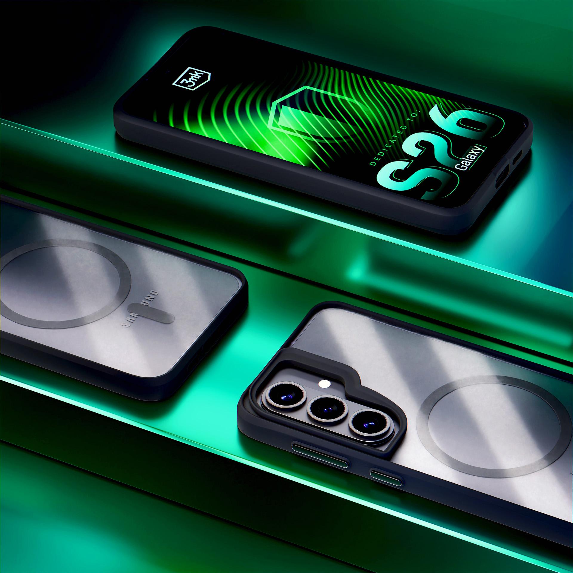 3mk Satin Armor MagCase til Samsung Galaxy S26 - Gennemsigtig sort
