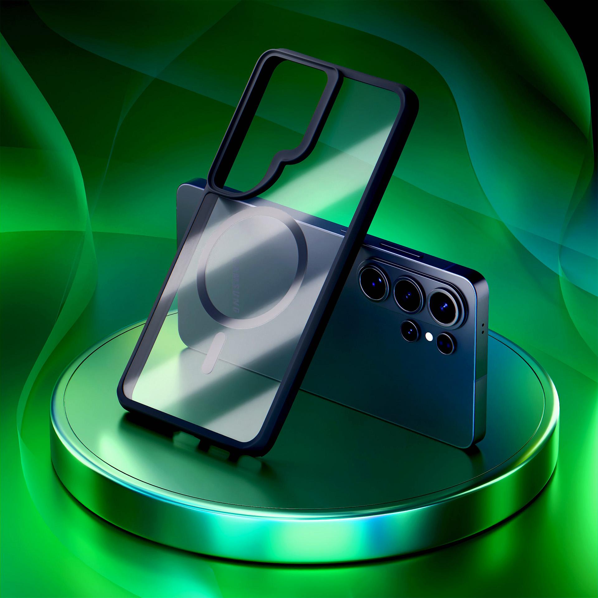 3mk Satin Armor MagCase til Samsung Galaxy S26 Ultra - Gennemsigtig sort