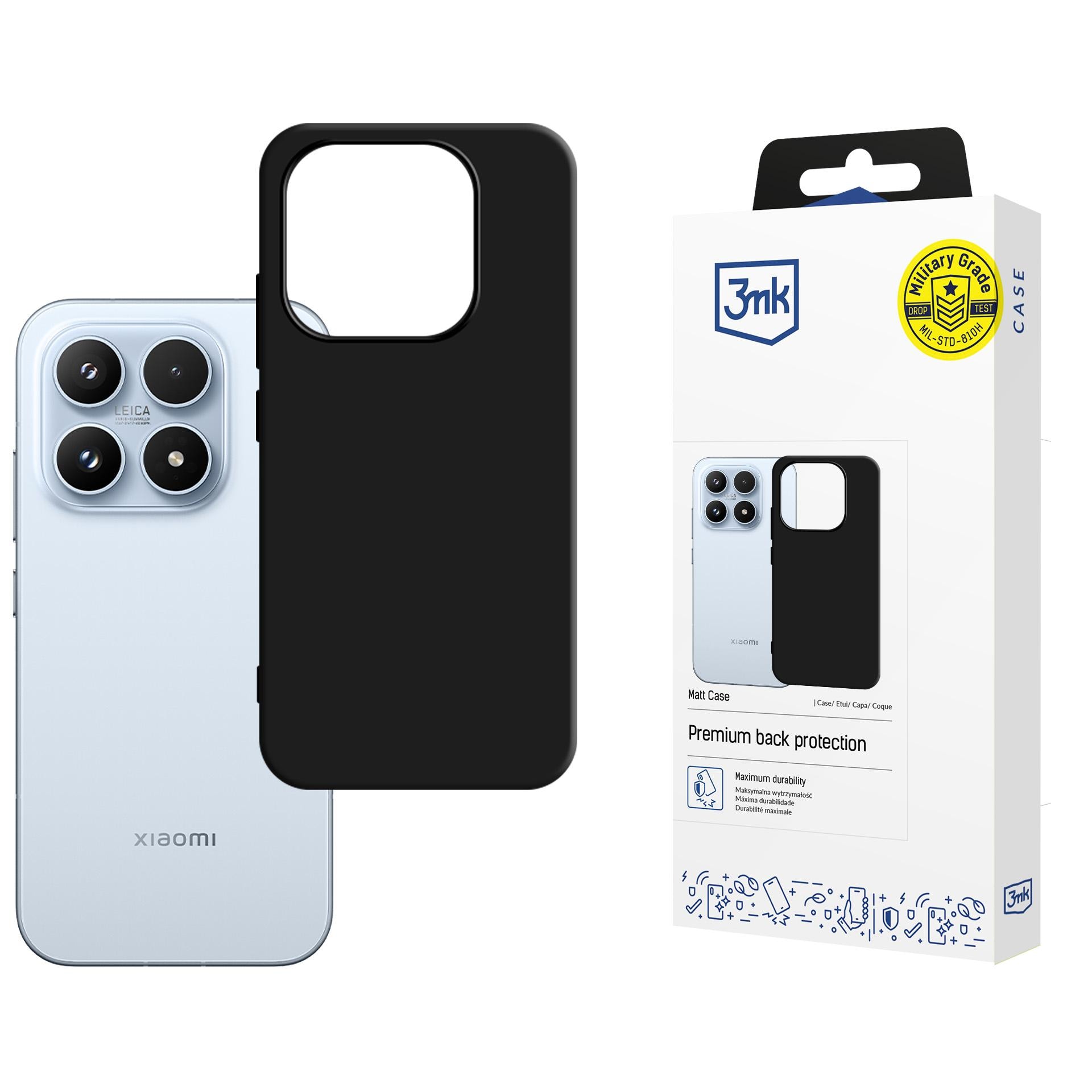 3mk Mat taske til Xiaomi 17 - mat sort