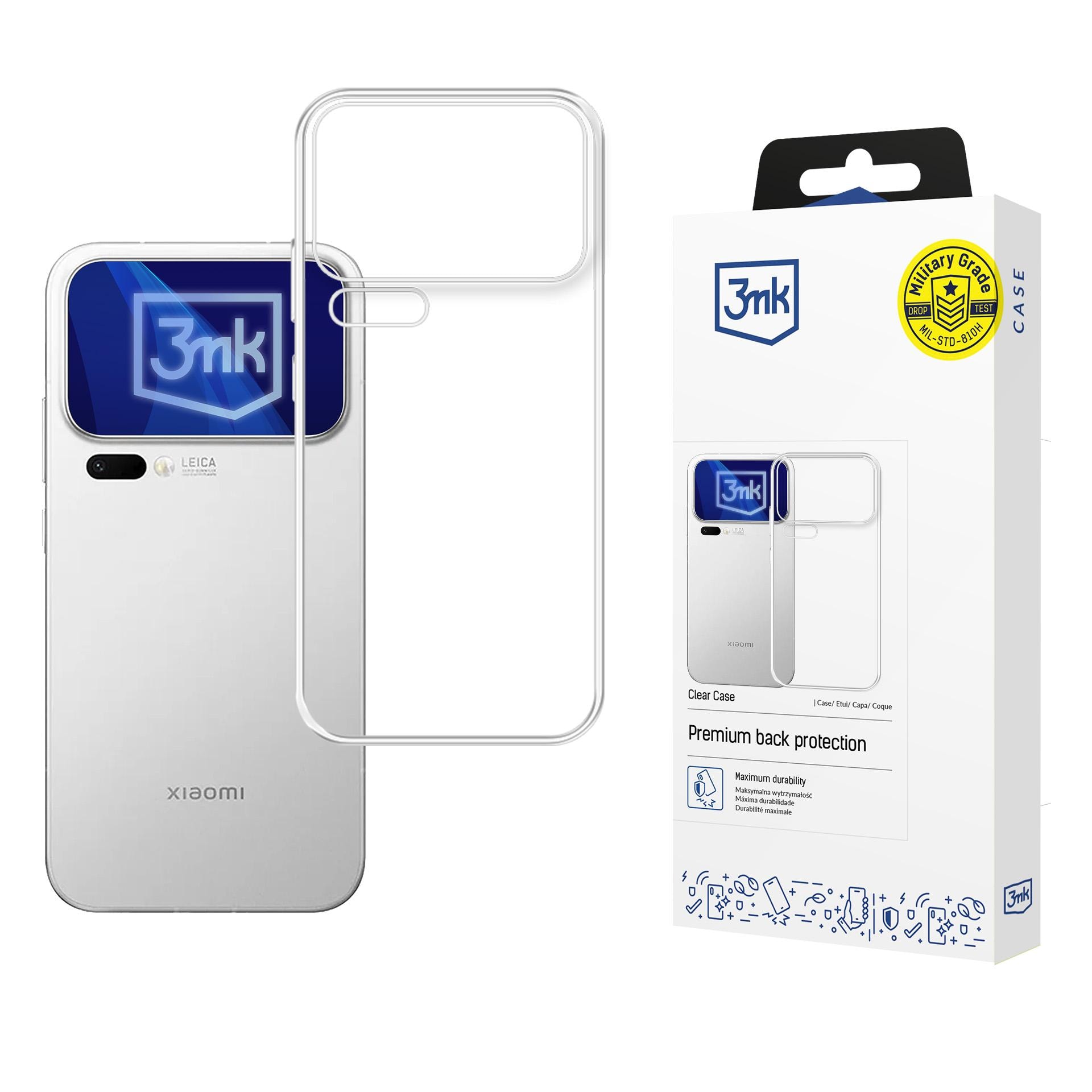 3mk Klar taske til Xiaomi 17 Pro Max - gennemsigtig