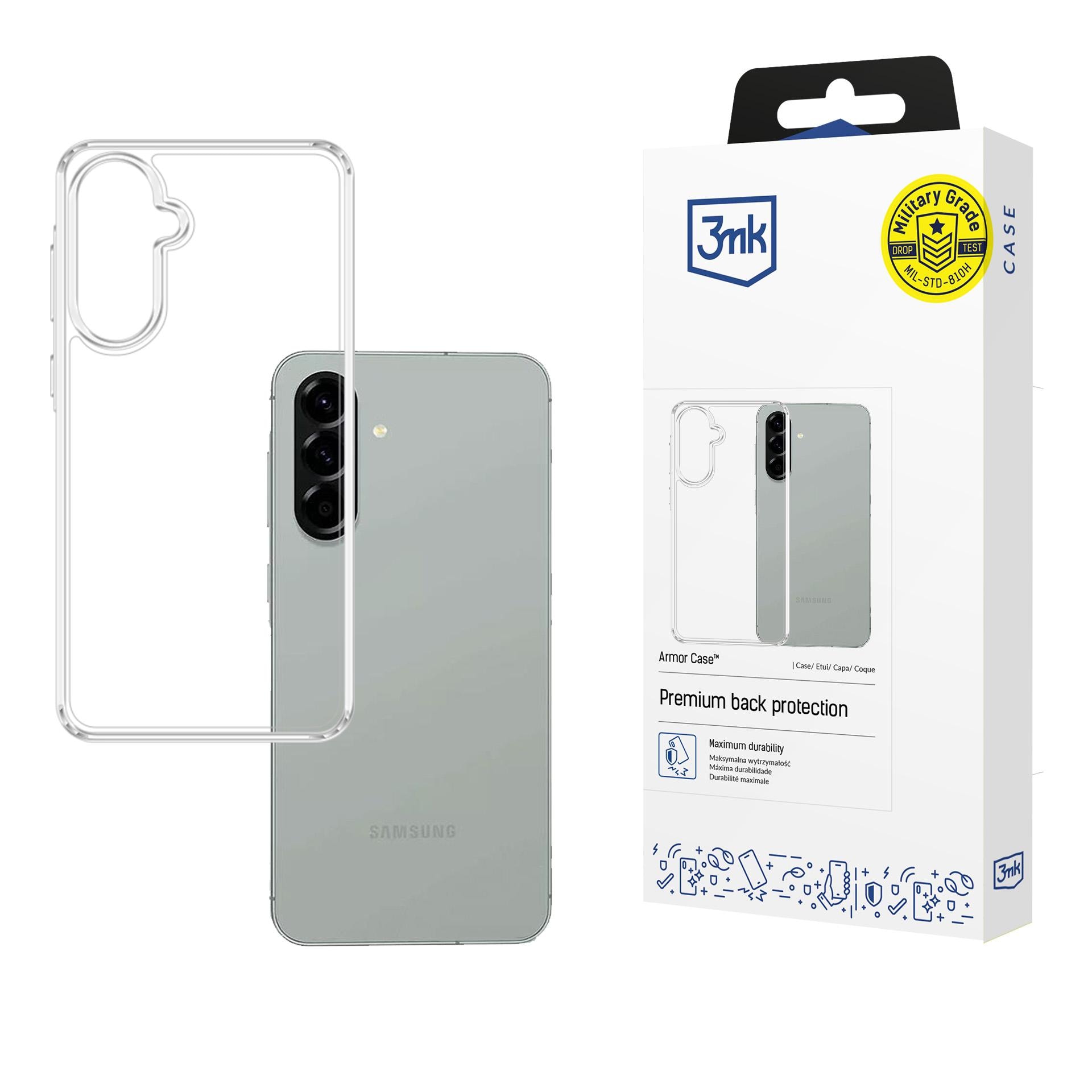 3mk Armor-etui til Samsung Galaxy A57 - gennemsigtig