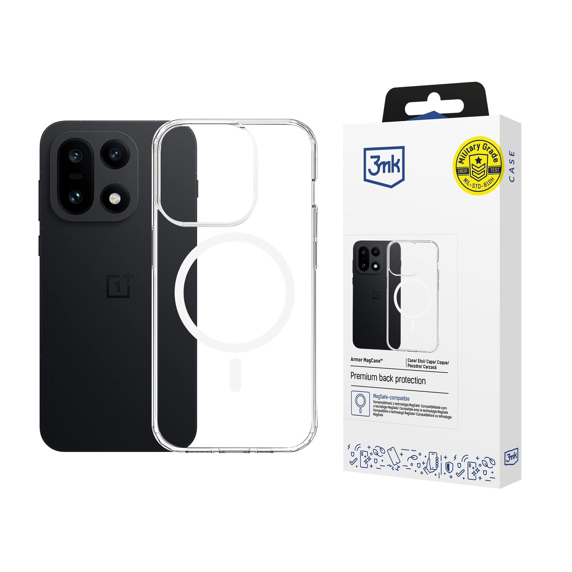 3mk Armor MagCase til OnePlus 15 5G - Gennemsigtig
