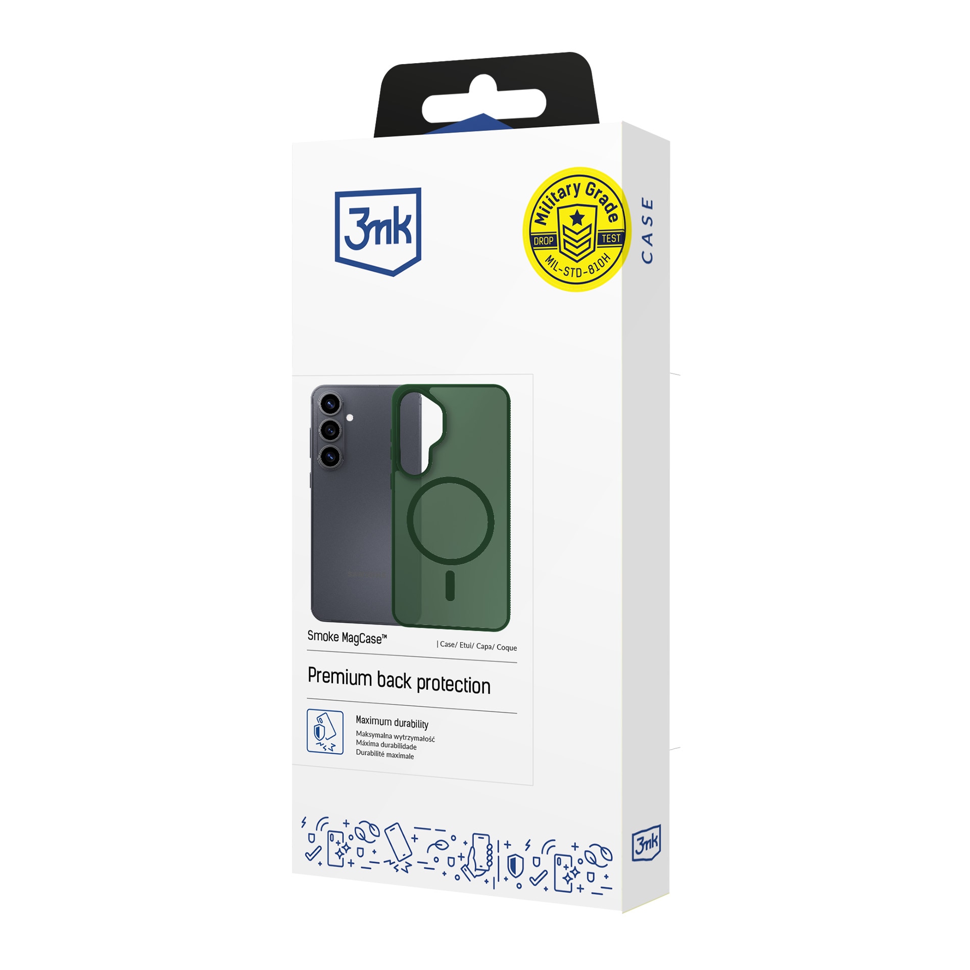 3mk Smoke MagCase til iPhone 17 - Grøn-translucent