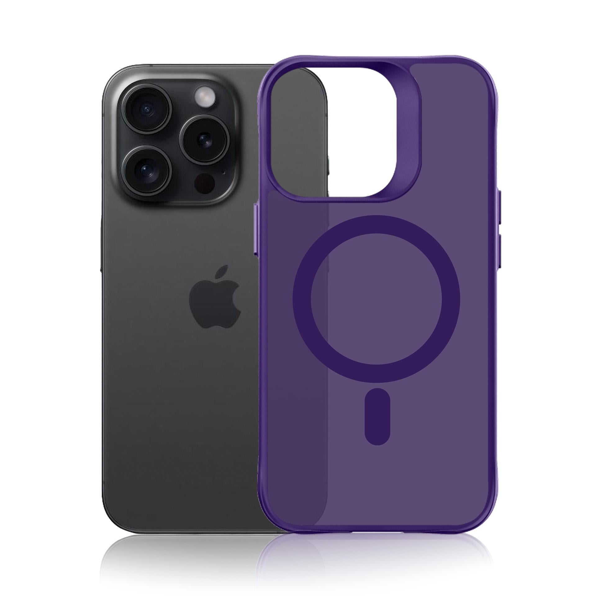 3mk Smoke MagCase til iPhone 16 Pro Max - lilla-translucent