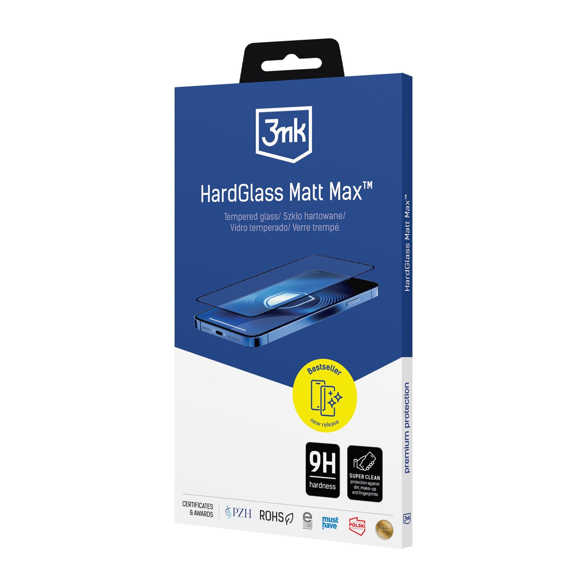 3mk HardGlass Matt Max hærdet glas til Samsung Galaxy S26+