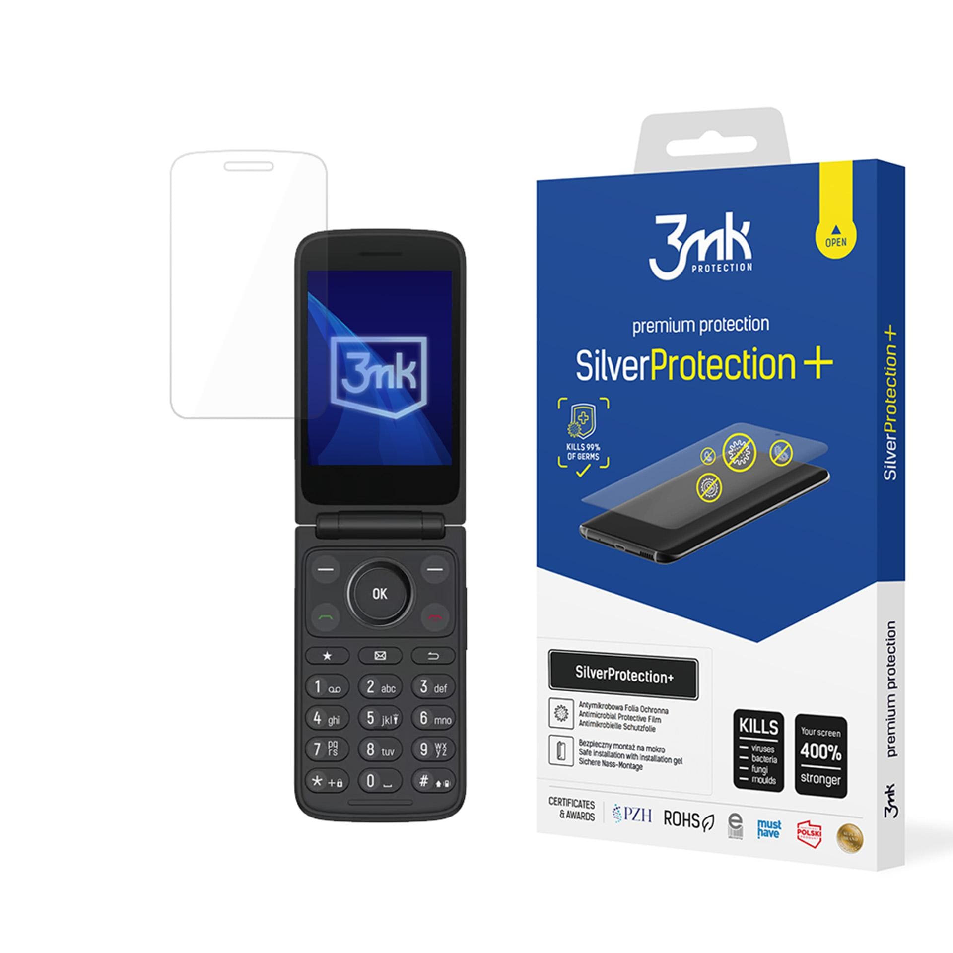 3mk SilverProtection+ beskyttelsesfilm til TCL OneTouch 4043