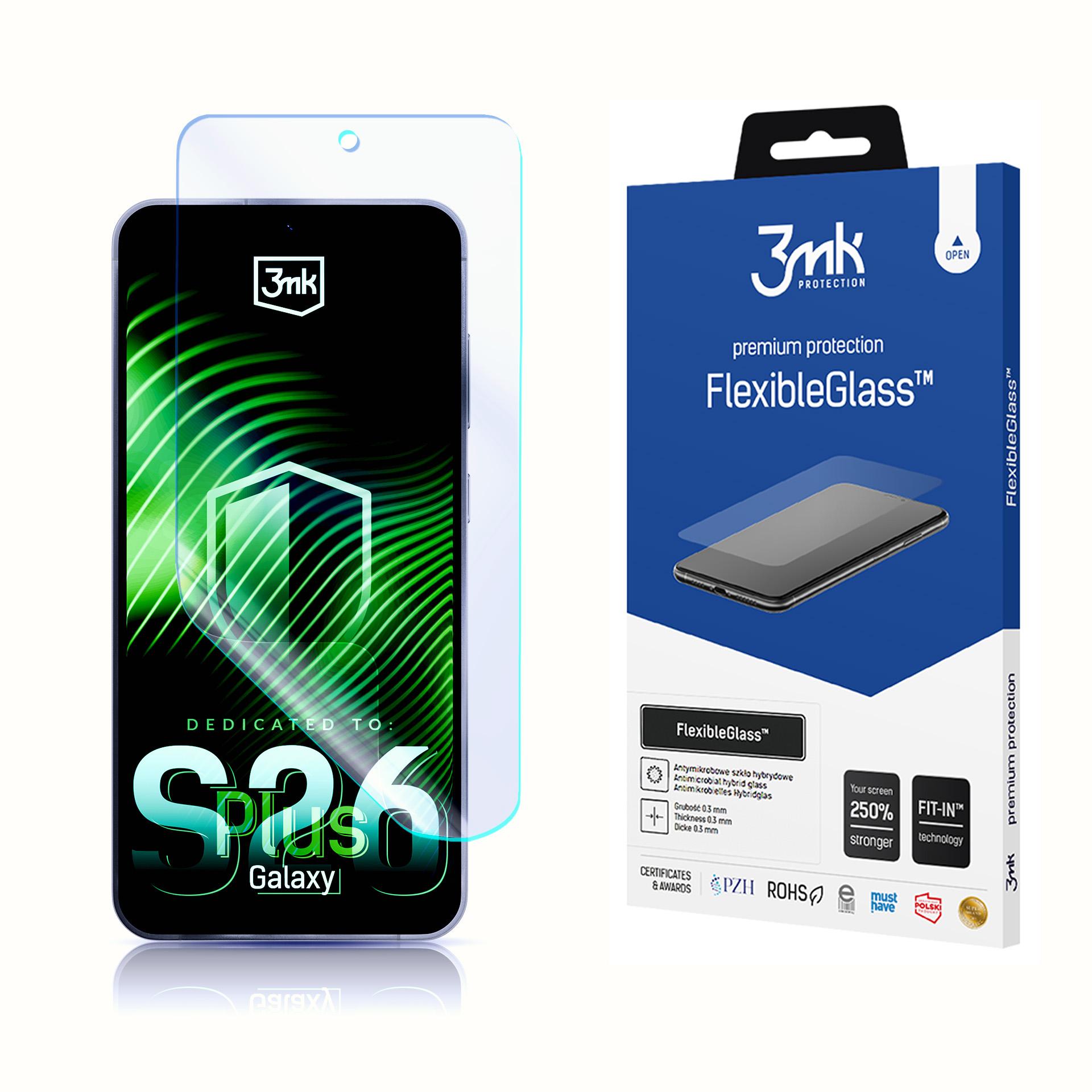 3mk FlexibleGlass Hybridglas til Samsung Galaxy S26+