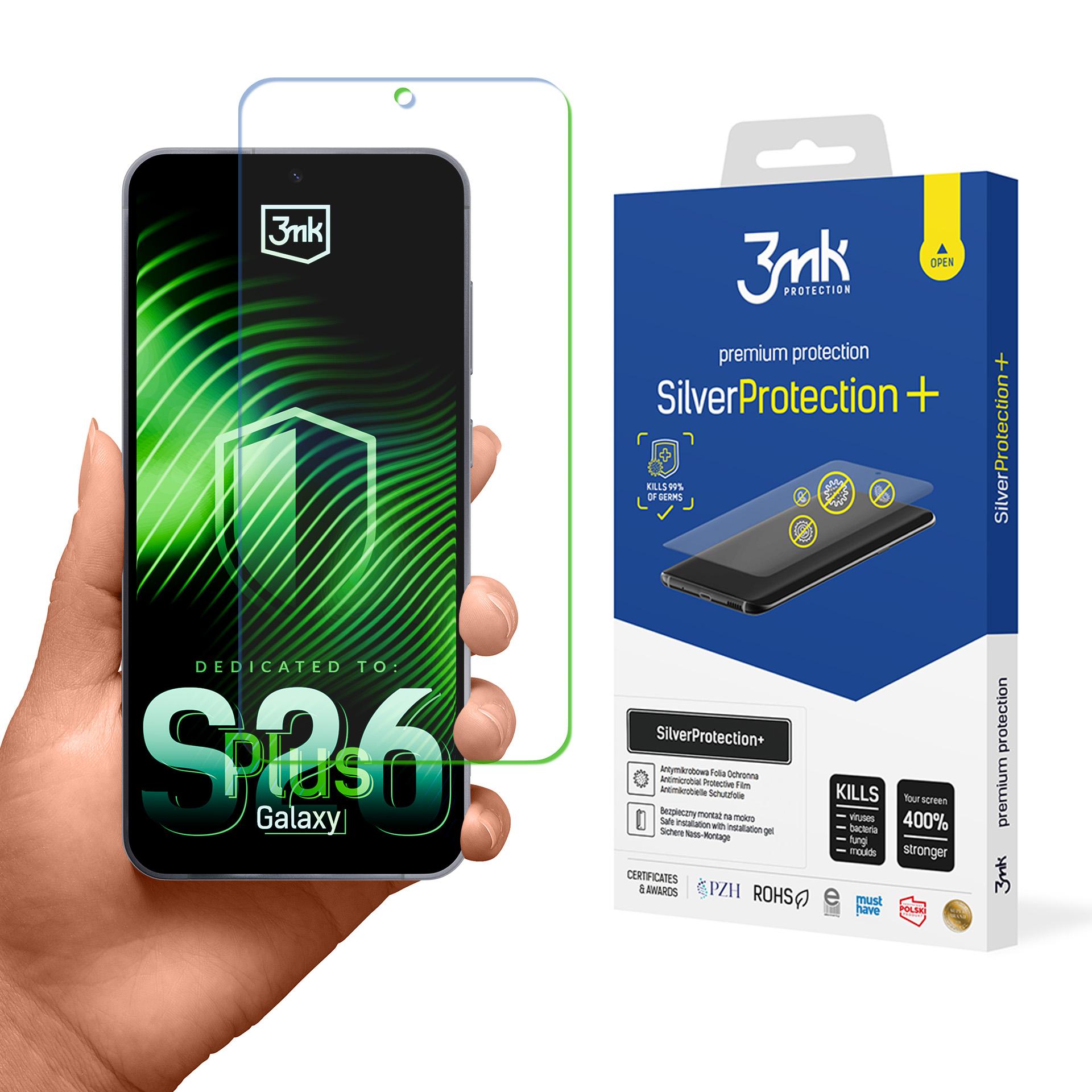 3mk SilverProtection+ beskyttelsesfilm til Samsung Galaxy S26+