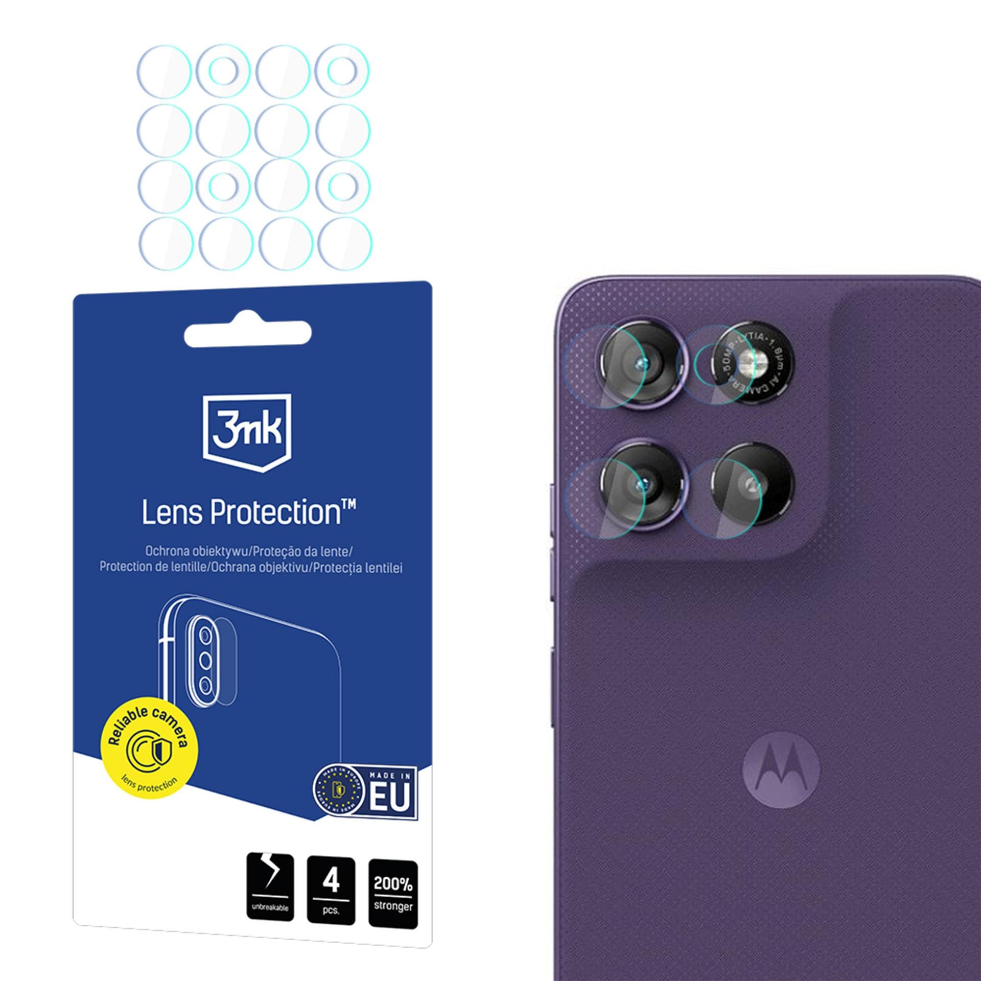 3mk Objektivbeskyttelse Hybridglas til kameralinse på Motorola Moto G67/ Motorola Moto G77