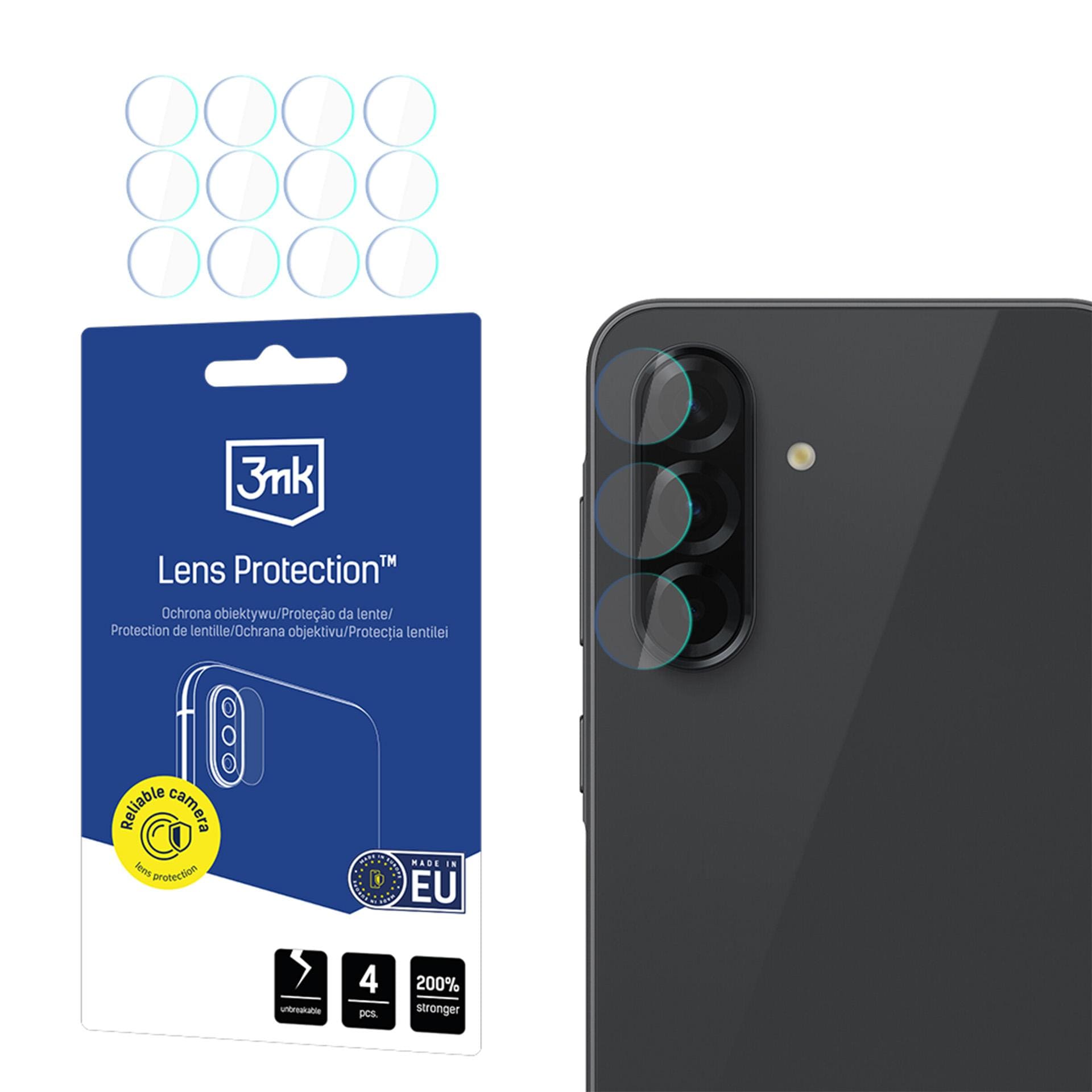 3mk Objektivbeskyttelse Hybrid kameraobjektivglas til Samsung Galaxy A37 / A57