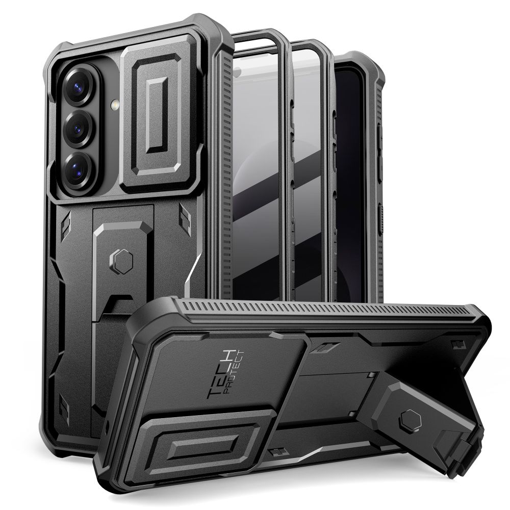 Tech-Protect Kevlar Cam+-etui til Samsung Galaxy S26 - Sort