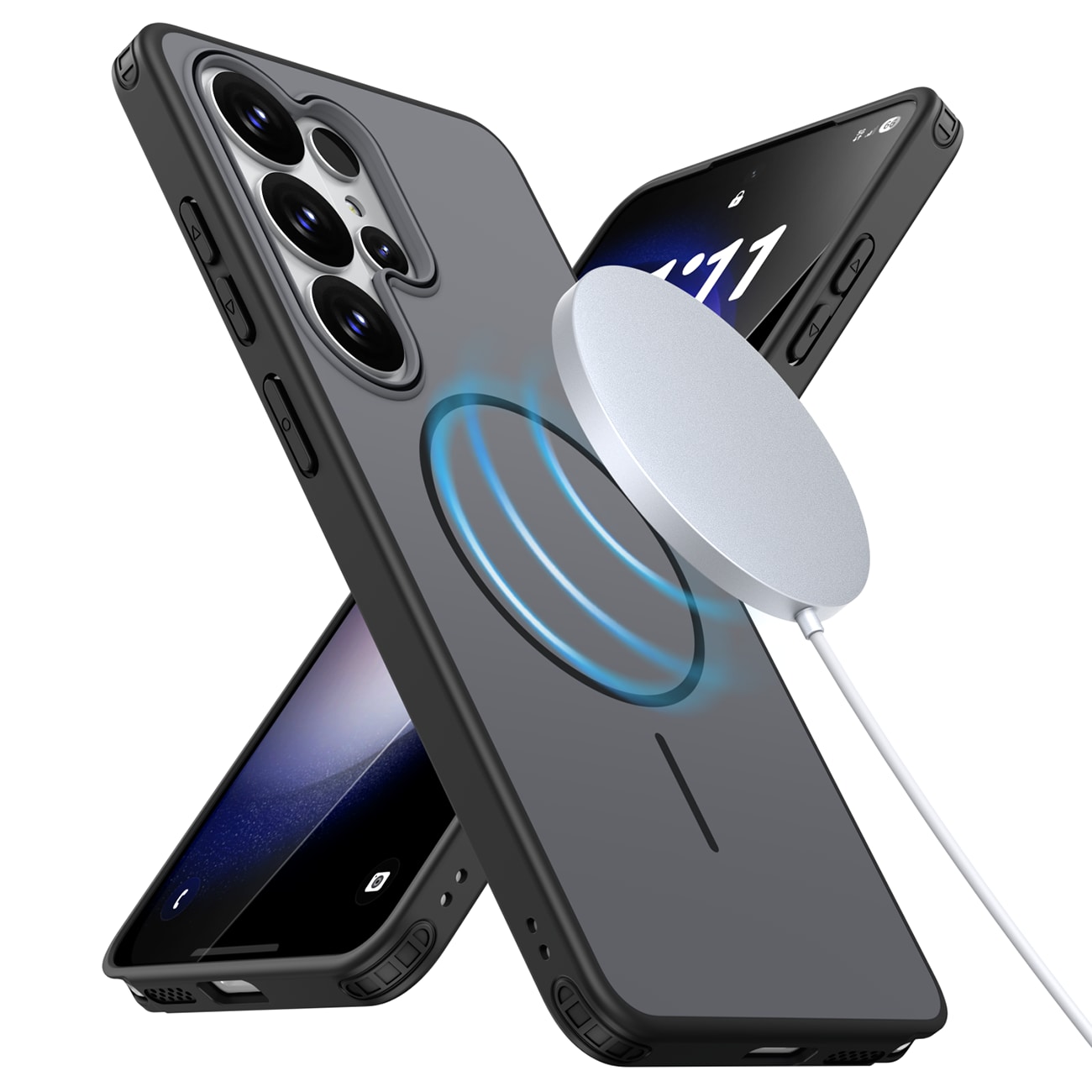 Hybrid Armor T-etui til Samsung Galaxy S26 Ultra - Sort