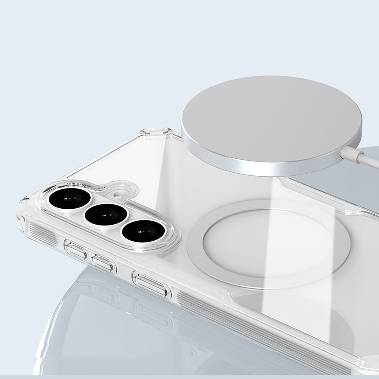 Nillkin Nature TPU Pro-etui kompatibelt med MagSafe til Samsung Galaxy S26+ - Hvid