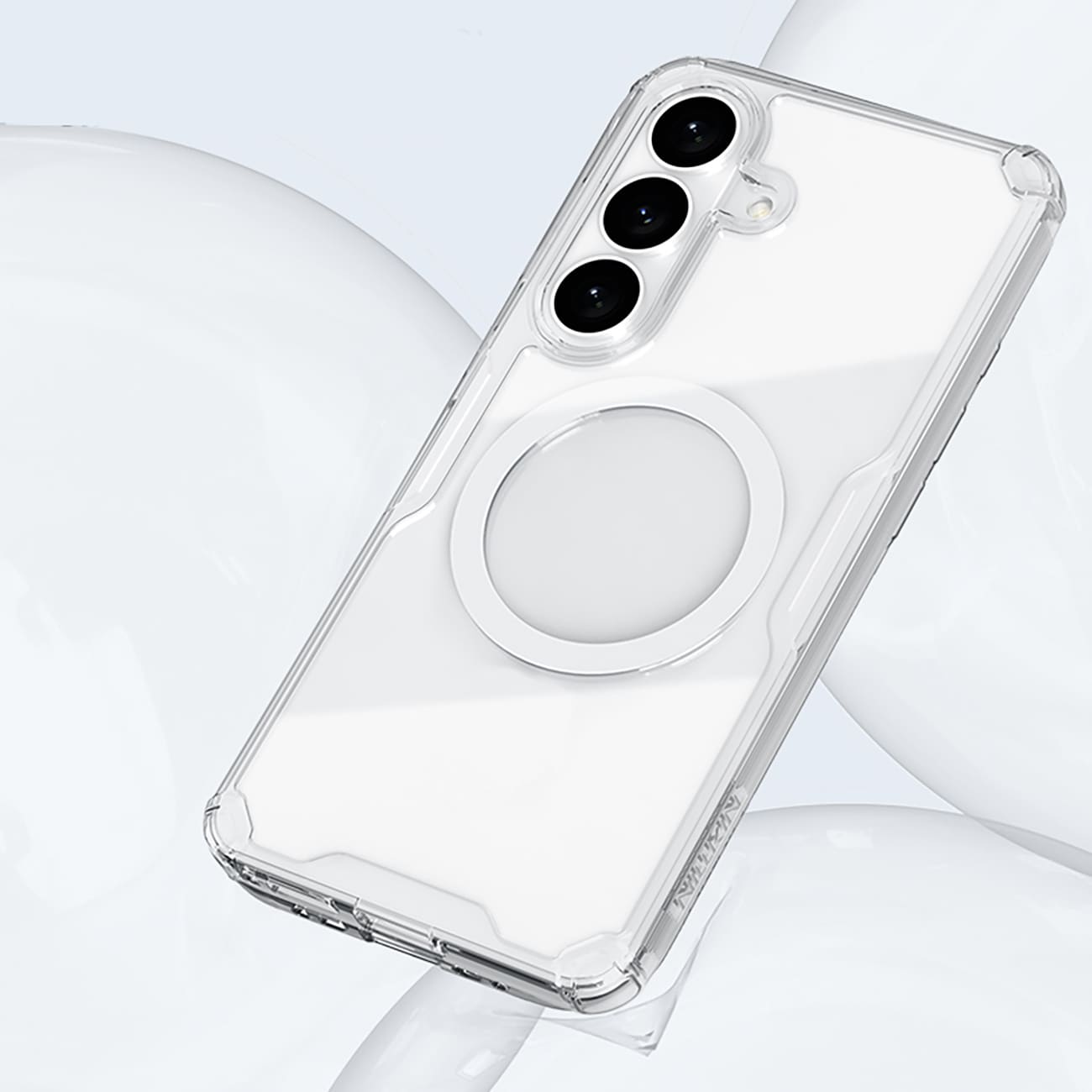 Nillkin Nature TPU Pro-etui kompatibelt med MagSafe til Samsung Galaxy S26+ - Hvid