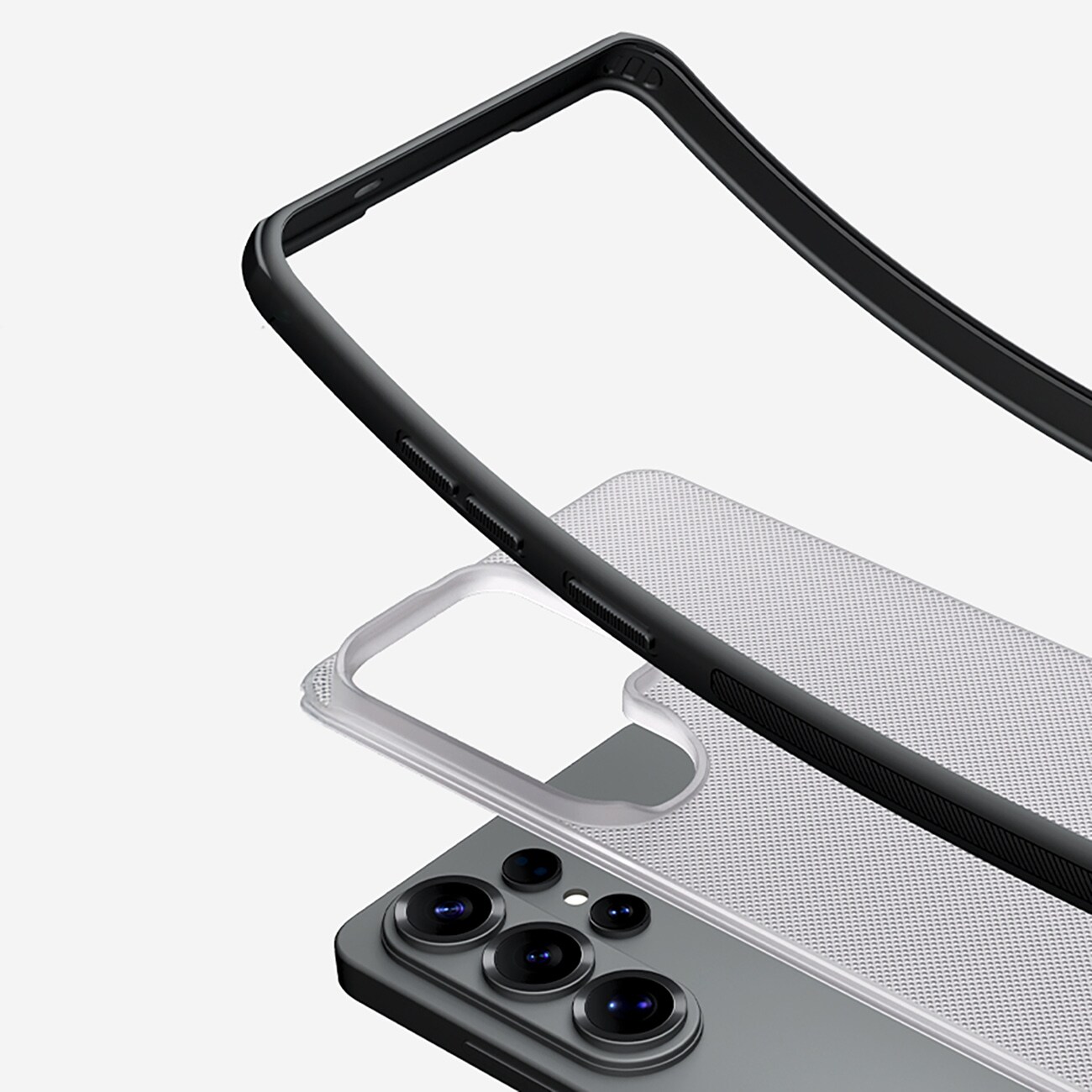 Nillkin Super Frosted Shield Pro Magnetic Case til Samsung Galaxy S26 - Gennemsigtig sort, MagSafe