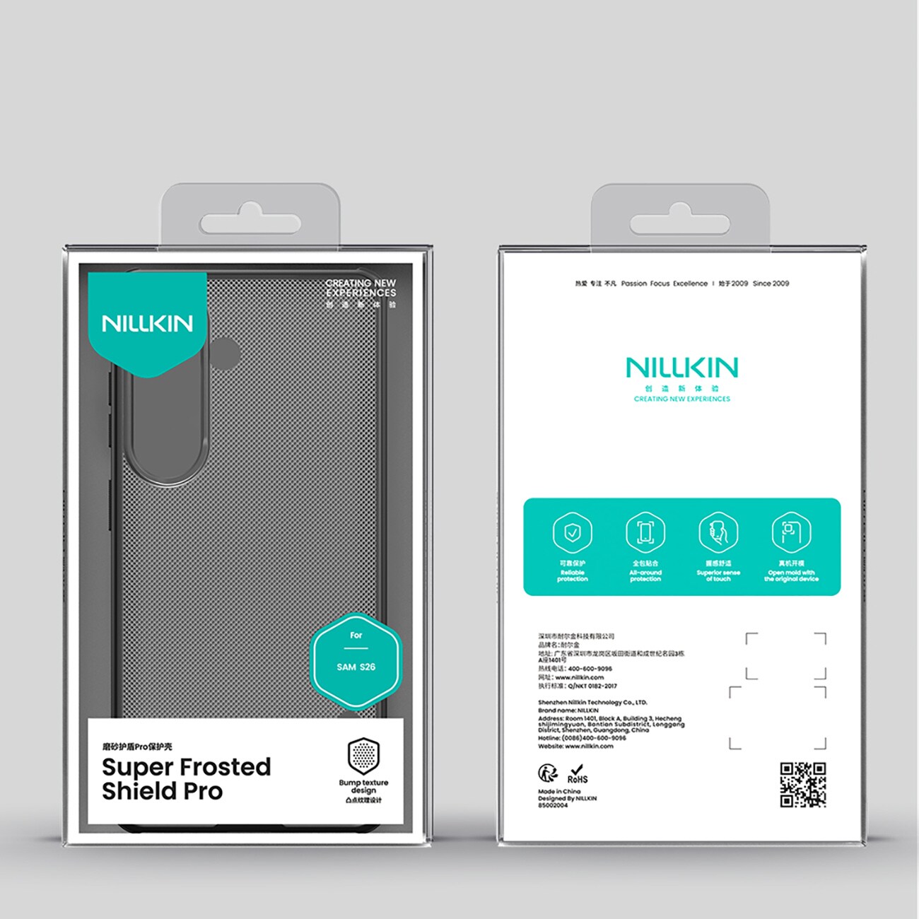 Nillkin Super Frosted Shield Pro-etui til Samsung Galaxy S26+ - Gennemsigtig sort