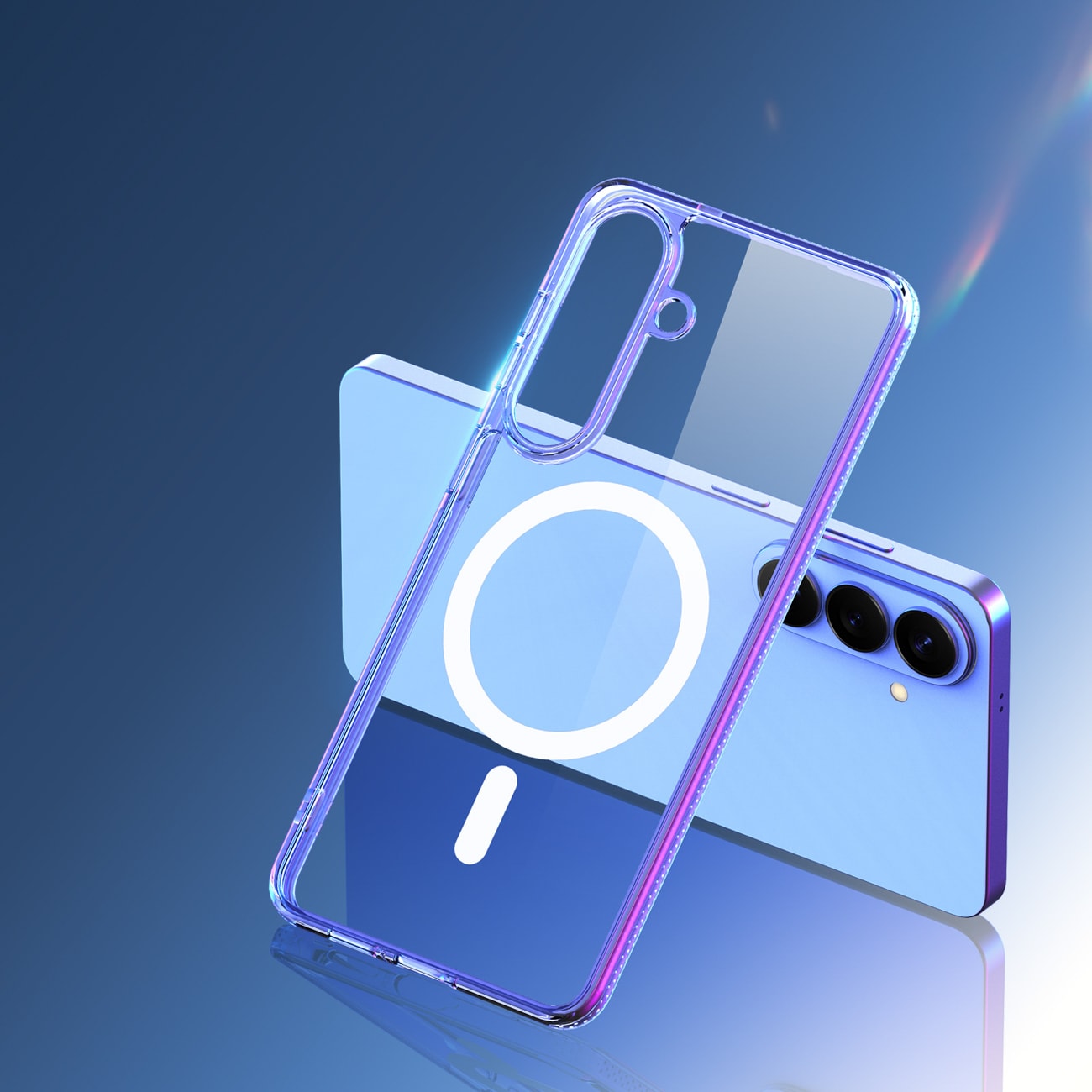 Dux Ducis Clin Mag Case kompatibel med MagSafe til Samsung S26 - gennemsigtig