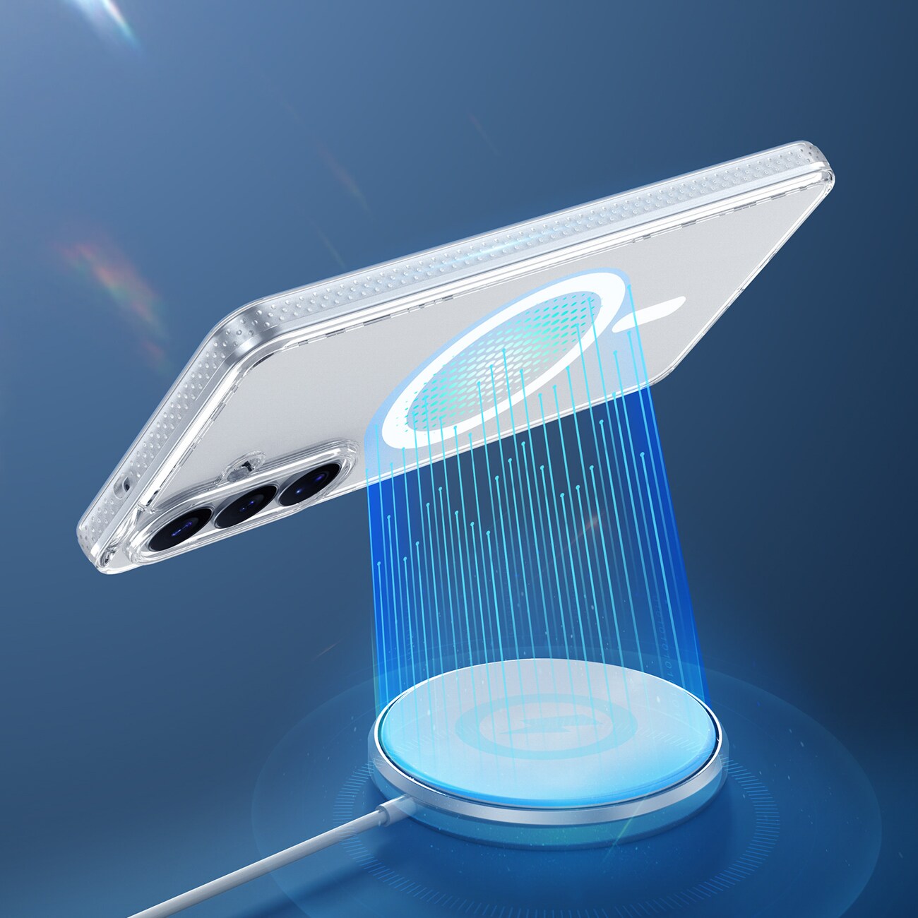 Dux Ducis Clin Mag Case kompatibel med MagSafe til Samsung S26 - gennemsigtig