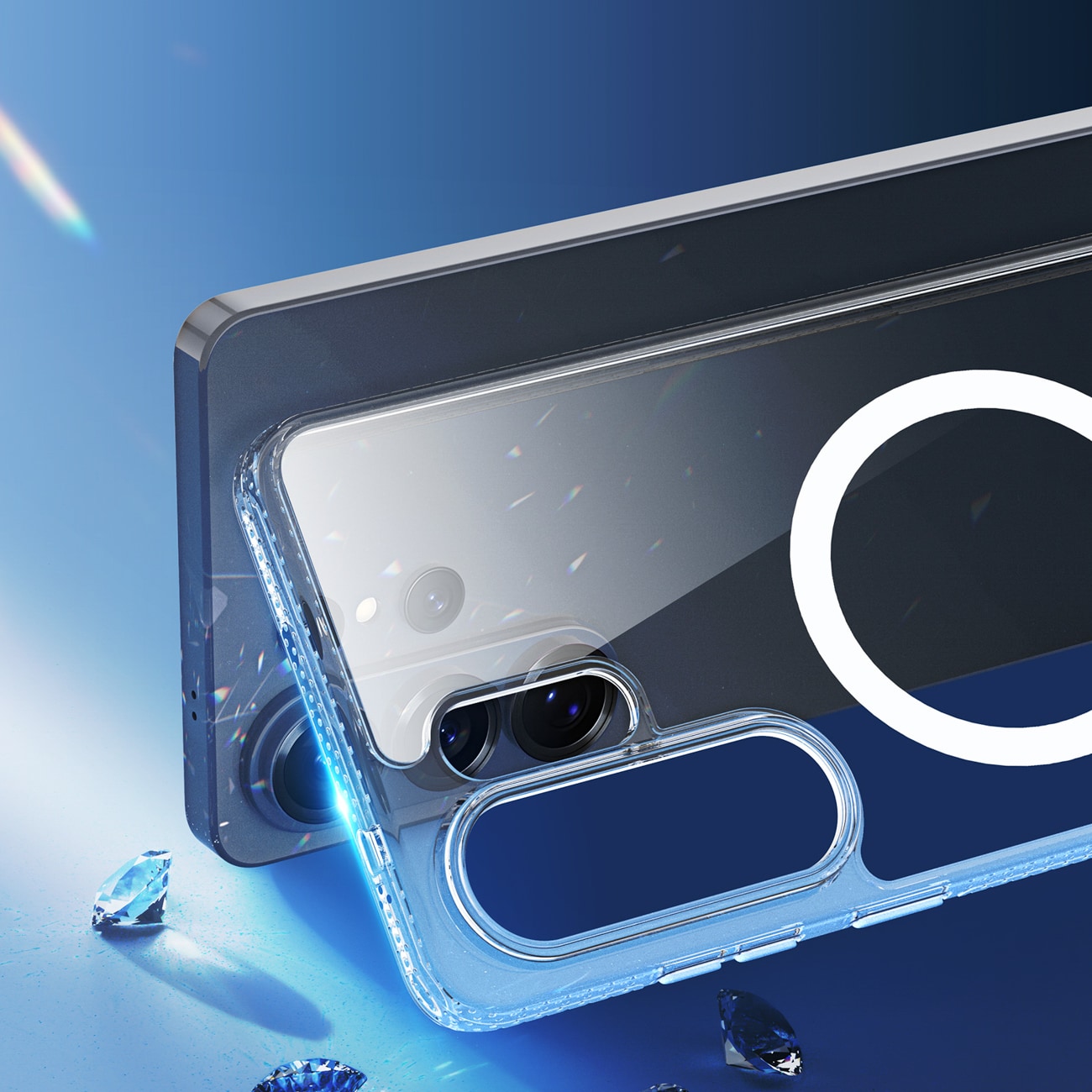 Dux Ducis Clin Mag Case kompatibel med MagSafe til Samsung S26 Ultra - gennemsigtig