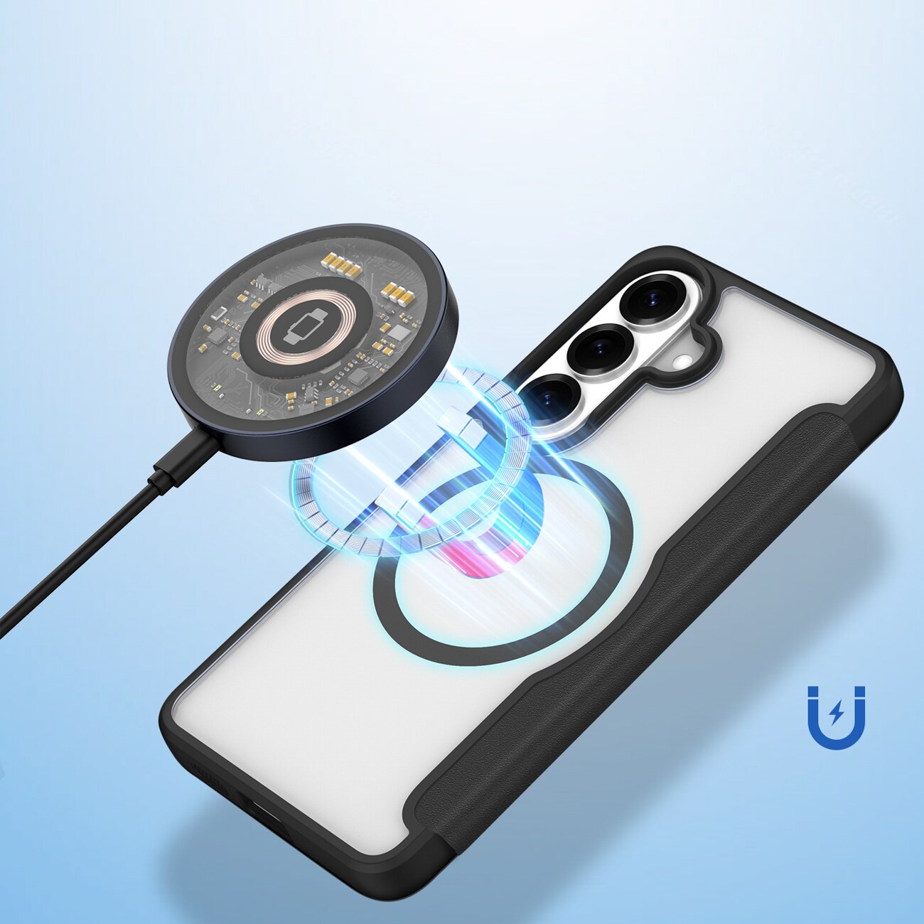 Dux Ducis Skin X Pro MagSafe-kompatibel pungetui til Samsung Galaxy S26+ - Sort
