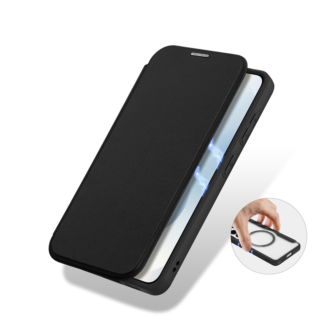 Dux Ducis Skin X Pro MagSafe-kompatibel pungetui til Samsung Galaxy S26+ - Sort
