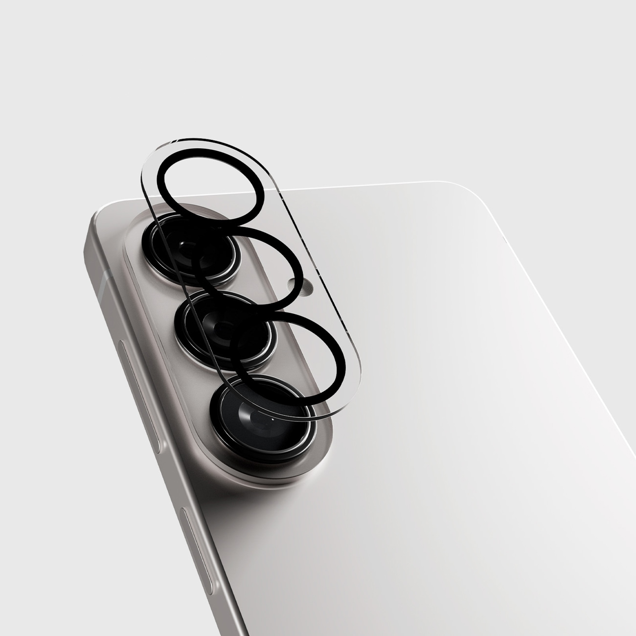 SBS beskyttelsesglas til bagkameraet til Samsung Galaxy S26 - med sort ramme