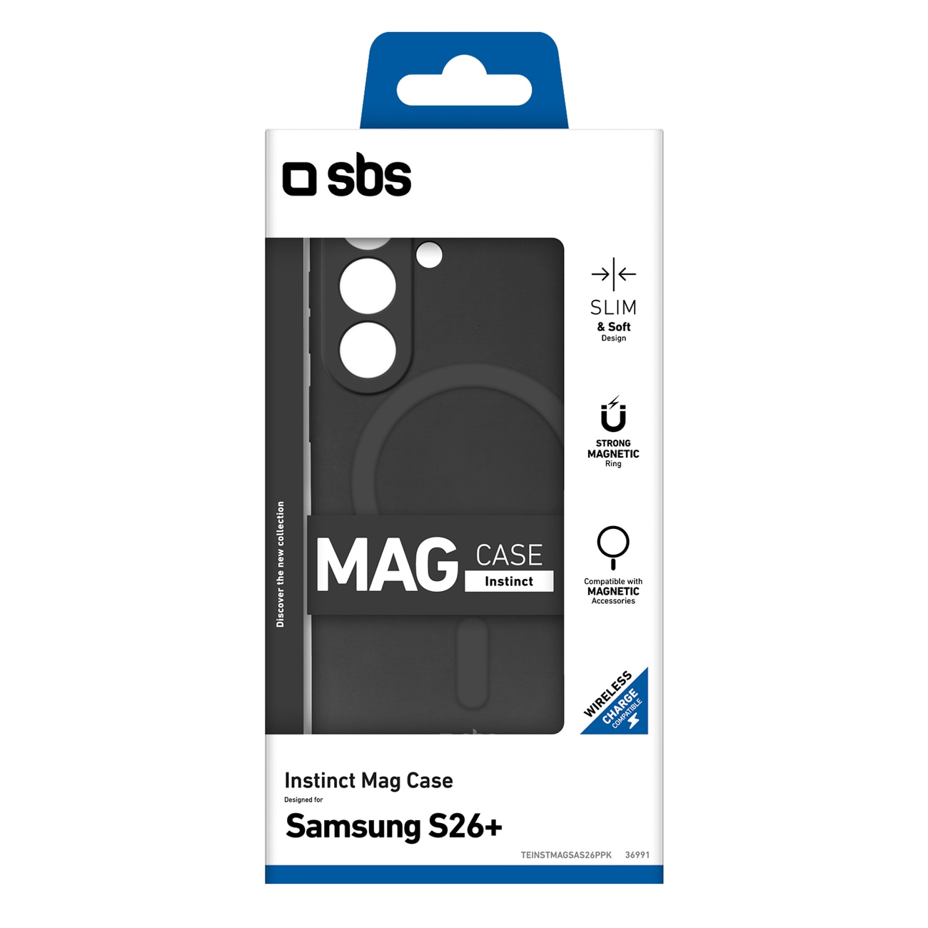 SBS Instinct Mag Case til Samsung Galaxy S26 Plus Kompatibel med MagSafe - Sort