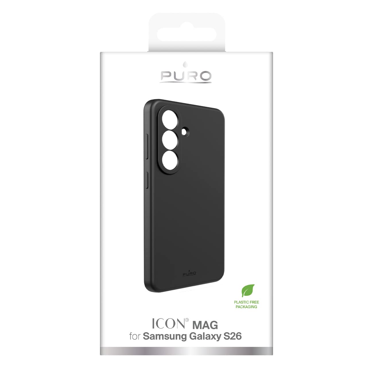 Puro ICON silikoneetui til Samsung Galaxy S26 - Sort