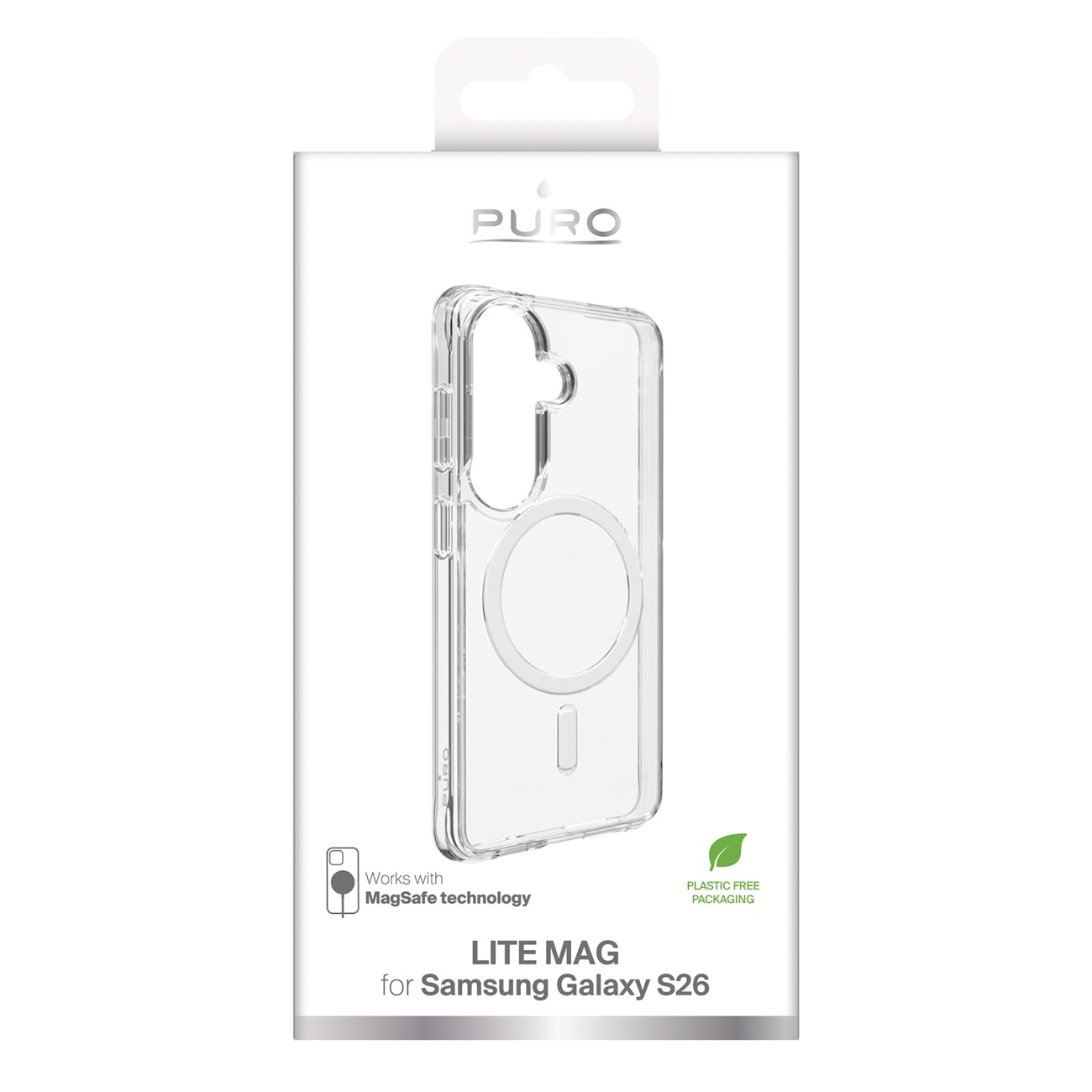 Puro LITE MAG-etui til Samsung Galaxy S26 Kompatibel med MagSafe - Transparent