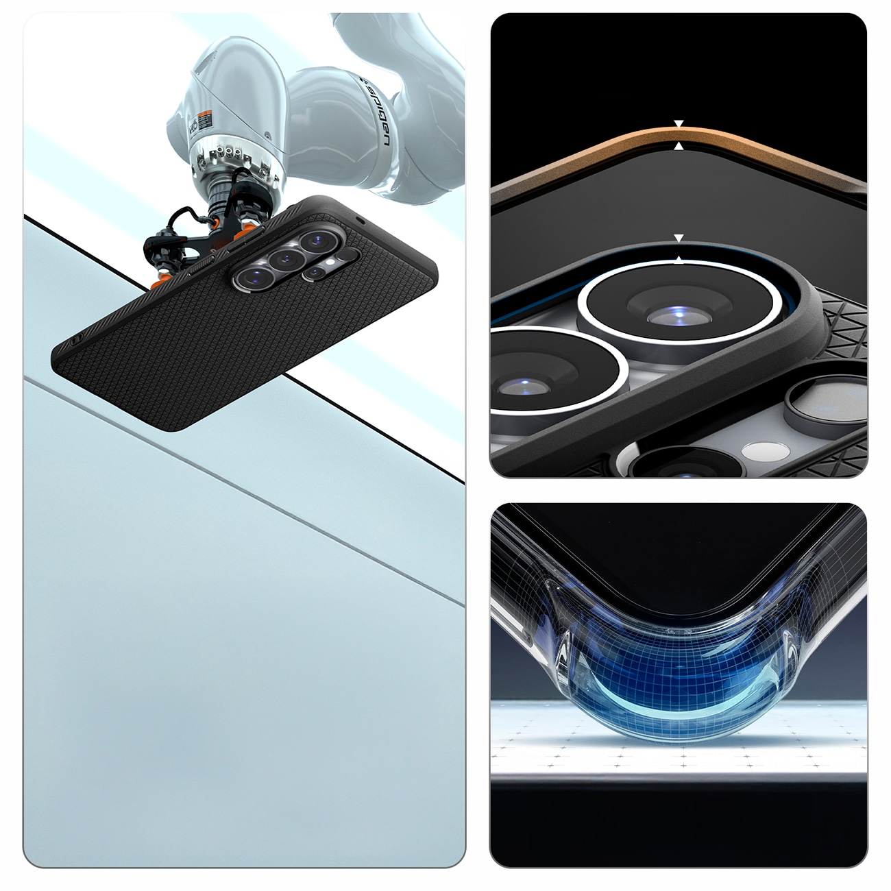 Spigen Liquid Air Mag MagSafe-etui til Samsung Galaxy S26 Ultra - Sort