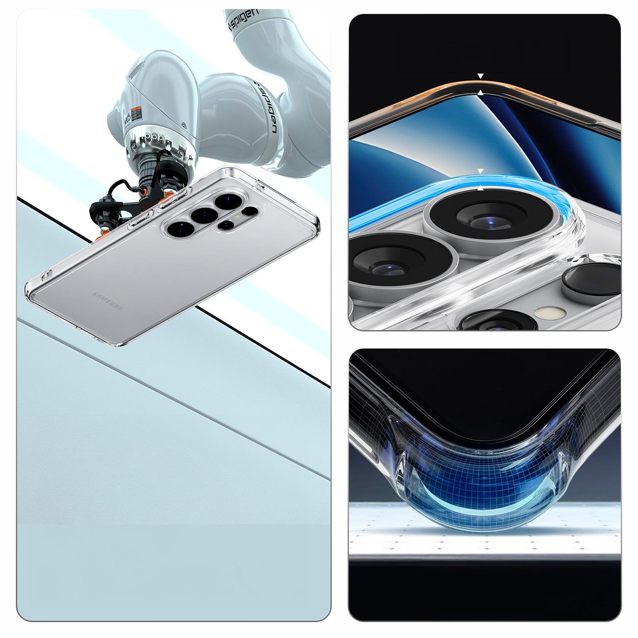 Spigen Ultra Hybrid-etui til Samsung Galaxy S26 Ultra - Transparent