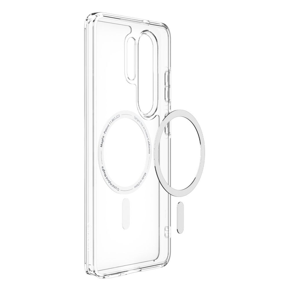 Spigen Ultra Hybrid Mag MagSafe-etui til Samsung Galaxy S26 Ultra - Klar og hvid